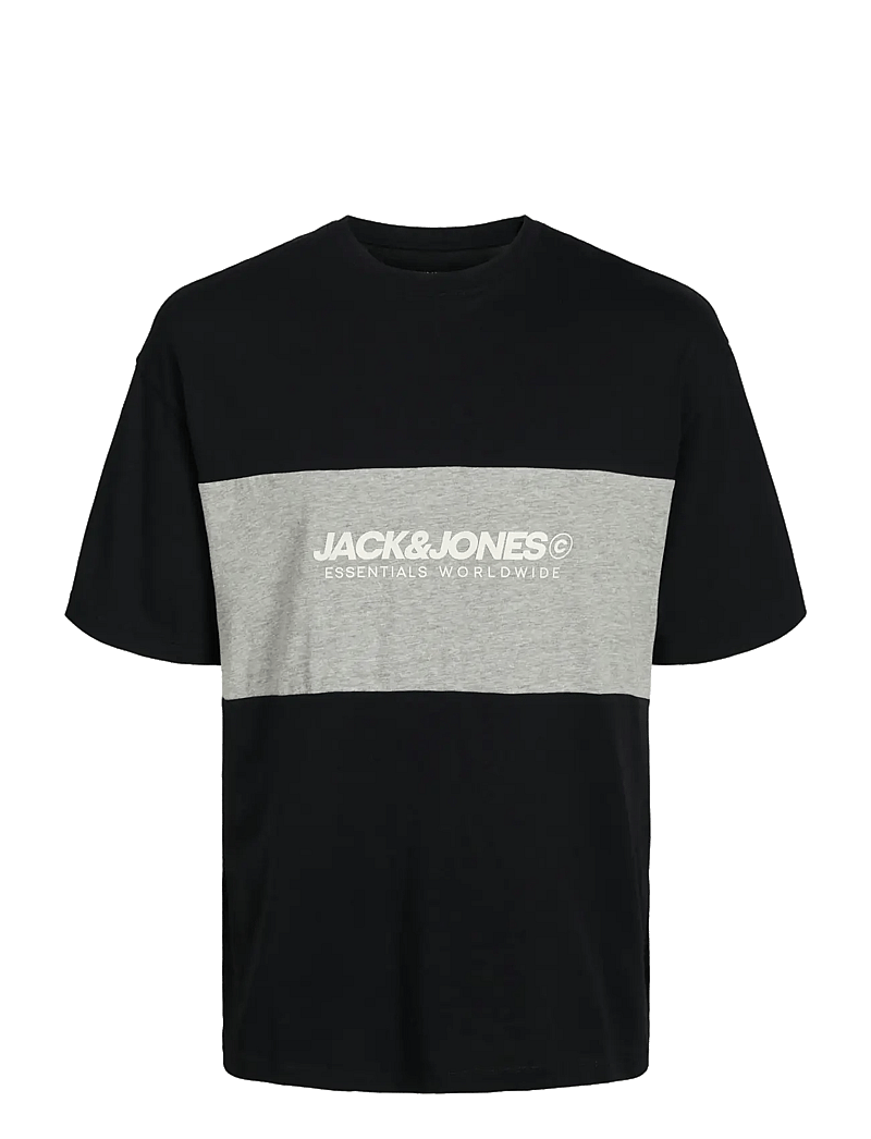 Jack & Jones - JJELEGACY BLOCKING TEE SS O-NECK NOOS - lühikeste varrukatega t-särgid - black - 1