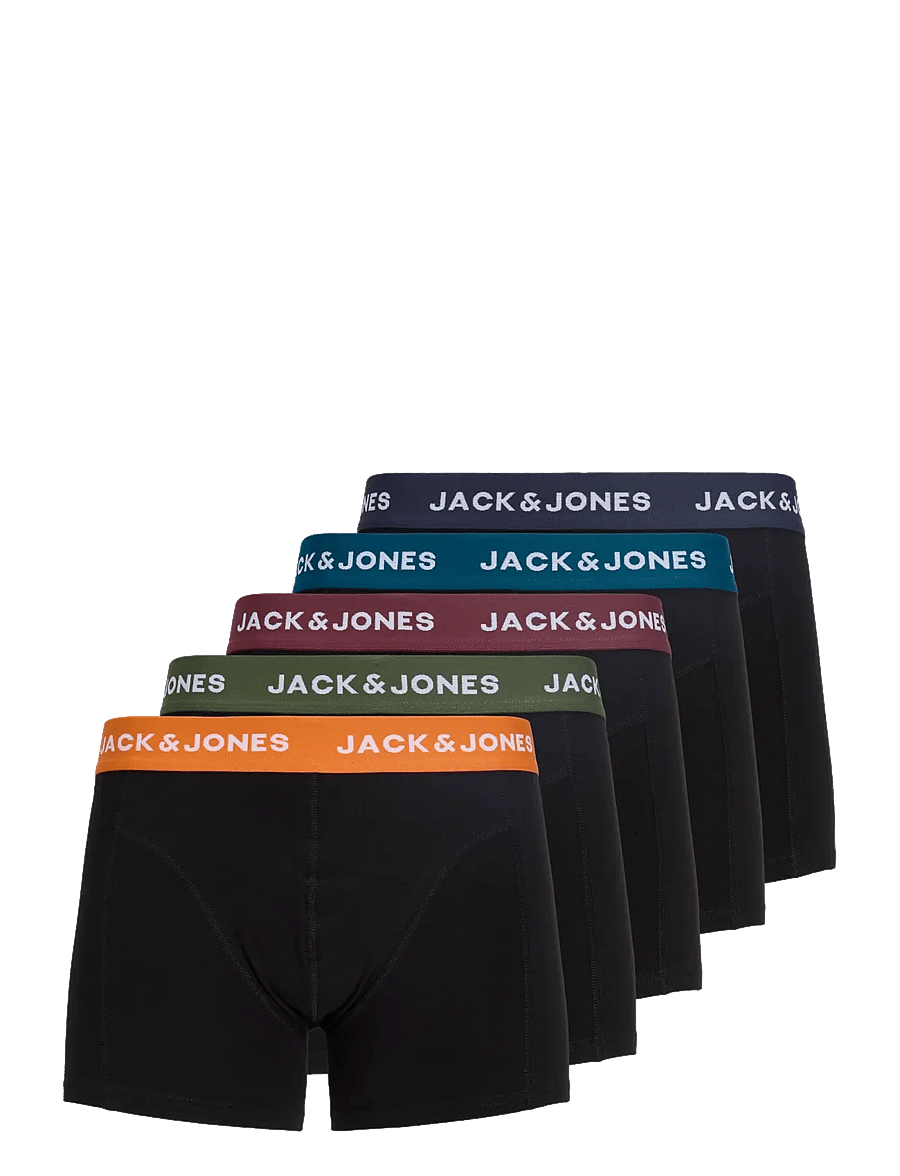 Jack & Jones - JACOLIVER SOLID TRUNKS 5 PACK BOX - black - 1