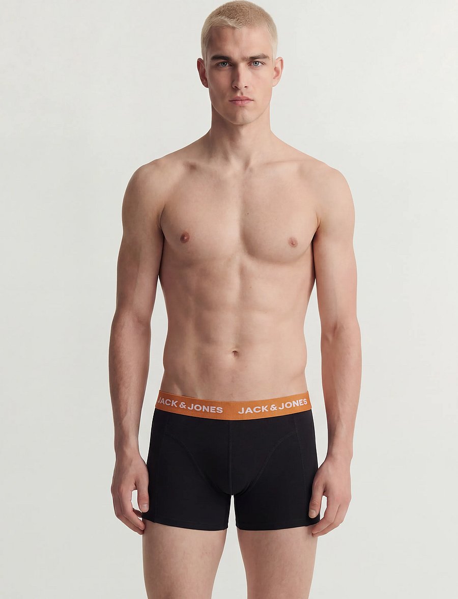 Jack & Jones - JACOLIVER SOLID TRUNKS 5 PACK BOX - black - 0