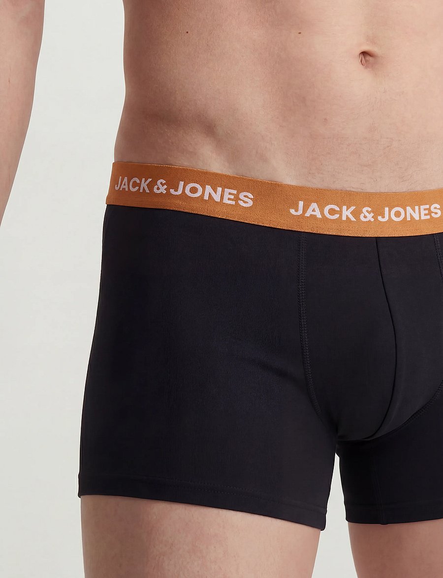 Jack & Jones - JACOLIVER SOLID TRUNKS 5 PACK BOX - black - 4