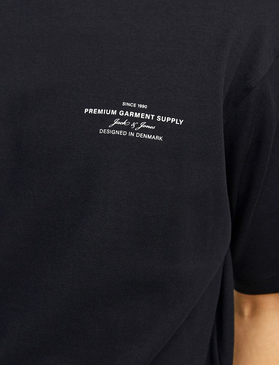 Jack & Jones - JPRBLACHAD BRANDING SS CREW NECK TEE SN - kurzärmelig - black - 3
