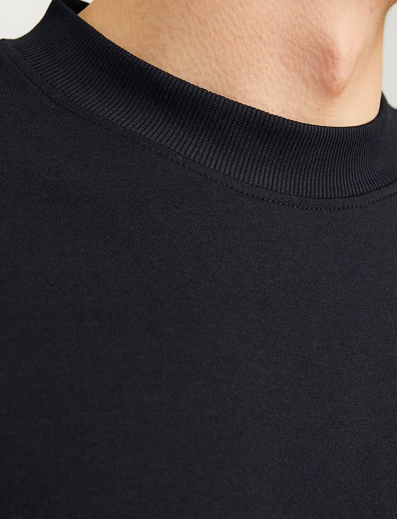 Jack & Jones - JPRBLACHAD BRANDING SS CREW NECK TEE SN - short-sleeved t-shirts - black - 5