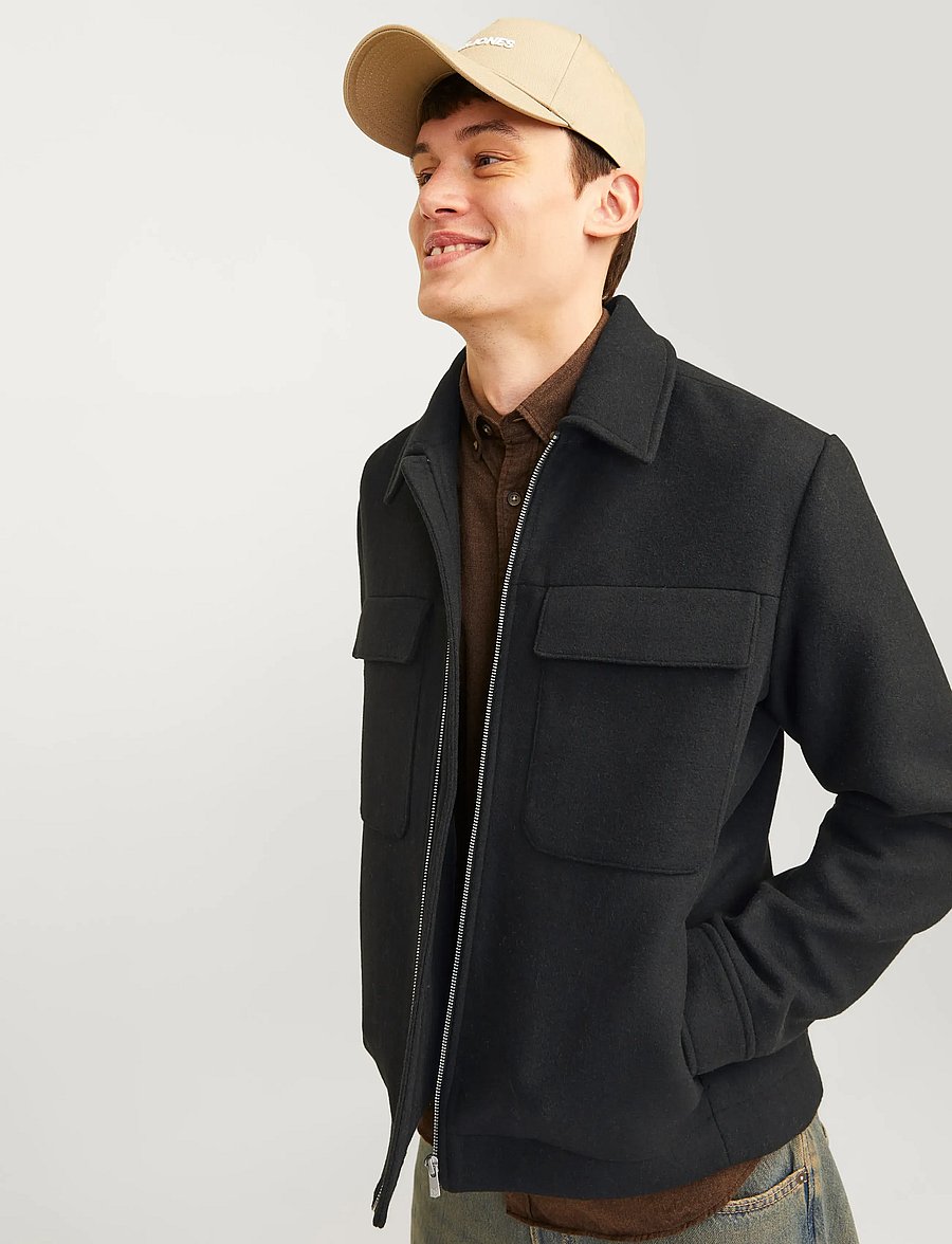 Jack & Jones - JPRCCRUSSEL WOOL BLEND JACKET SN - jacken - black - 3