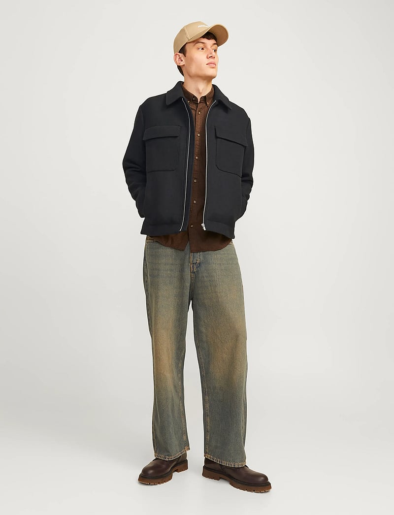 Jack & Jones - JPRCCRUSSEL WOOL BLEND JACKET SN - jacken - black - 4