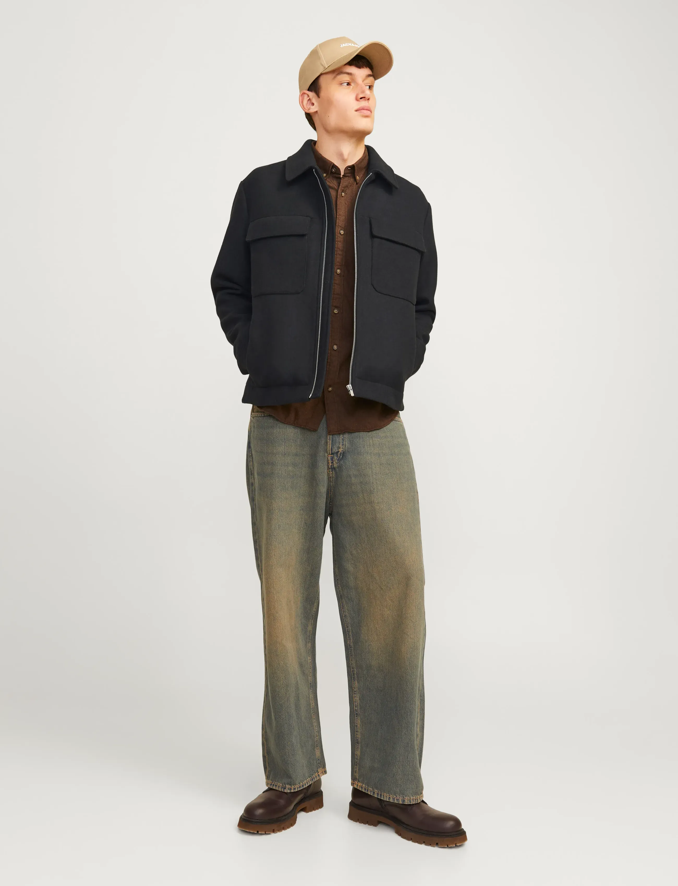 Jack & Jones - JPRCCRUSSEL WOOL BLEND JACKET SN - jackor - black - 4