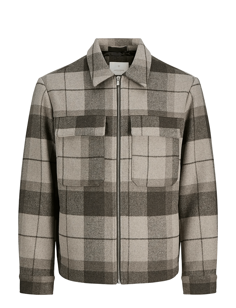 Jack & Jones - JPRCCRUSSEL WOOL BLEND JACKET SN - vinterjakker - brindle - 1