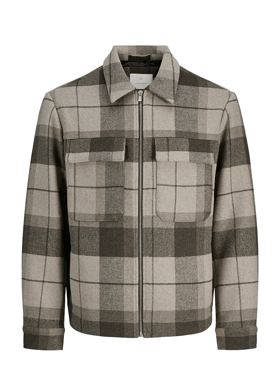 Jack & Jones - JPRCCRUSSEL WOOL BLEND JACKET SN - jacken - brindle - 1