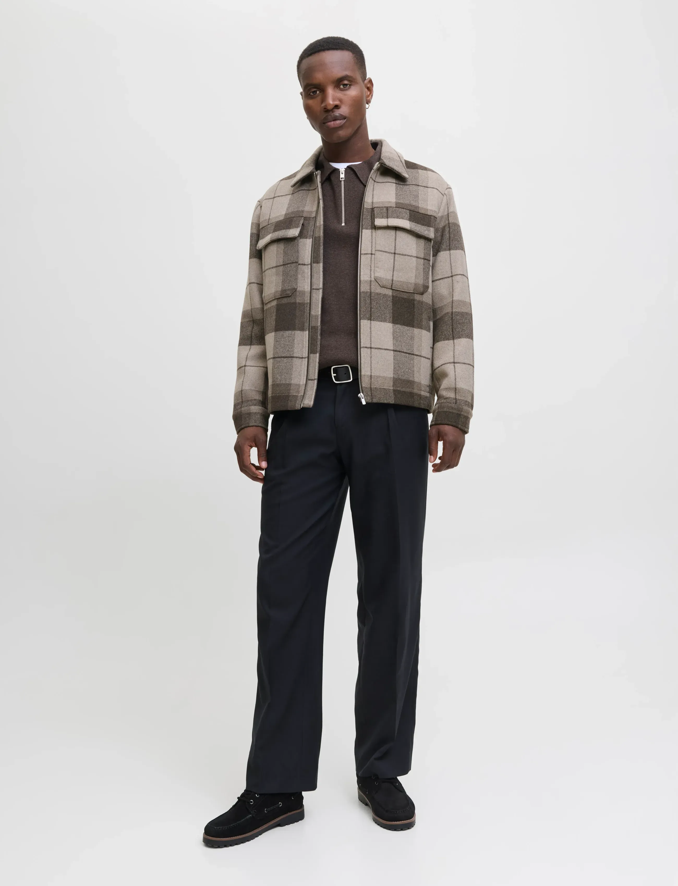 Jack & Jones - JPRCCRUSSEL WOOL BLEND JACKET SN - Üleriided - brindle - 3
