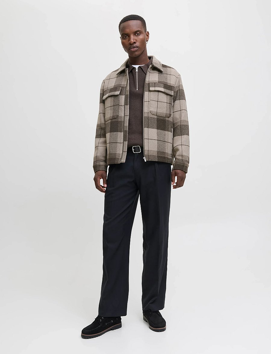Jack & Jones - JPRCCRUSSEL WOOL BLEND JACKET SN - jacken - brindle - 3