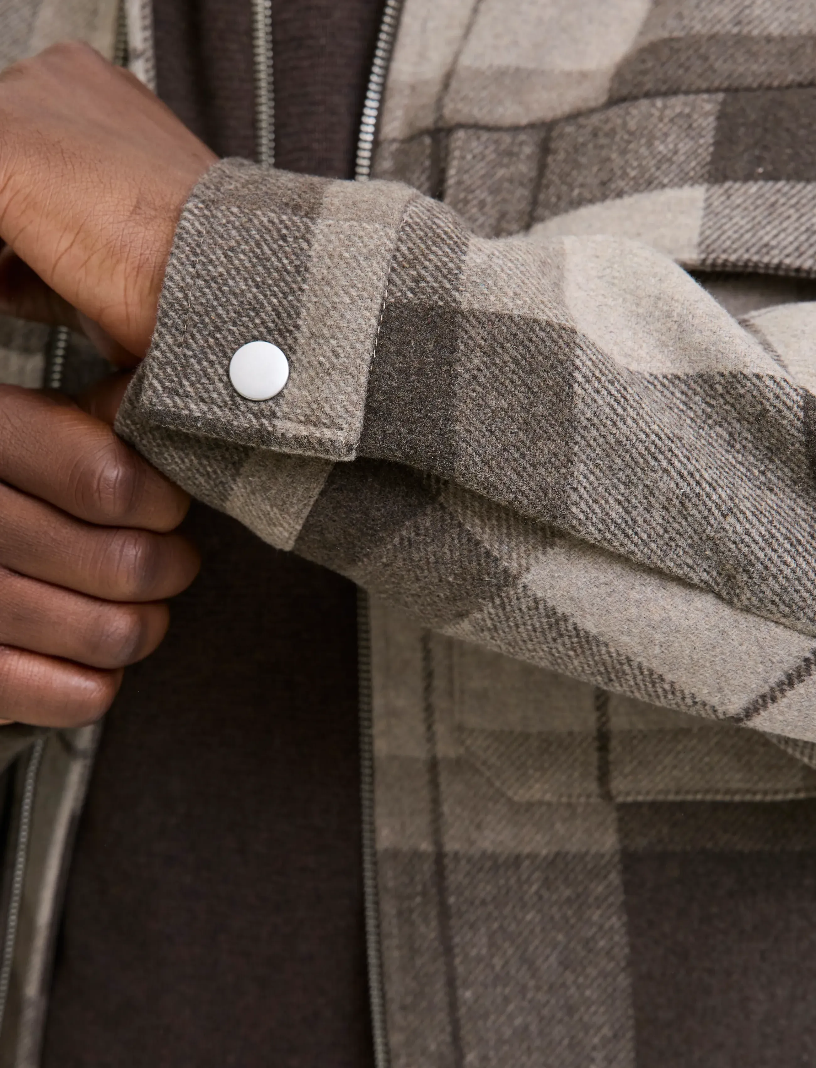 Jack & Jones - JPRCCRUSSEL WOOL BLEND JACKET SN - Üleriided - brindle - 5