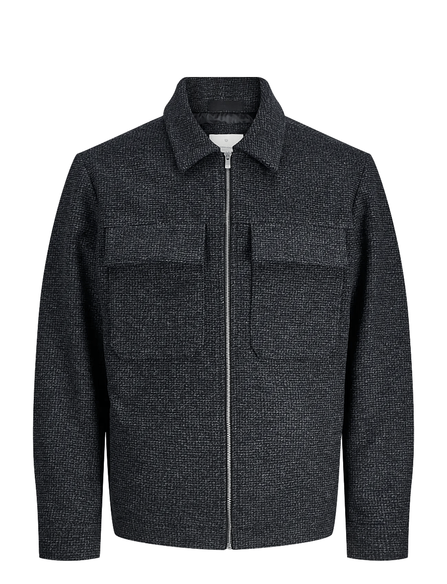 Jack & Jones - JPRCCRUSSEL WOOL BLEND JACKET SN - jacken - charcoal gray - 1