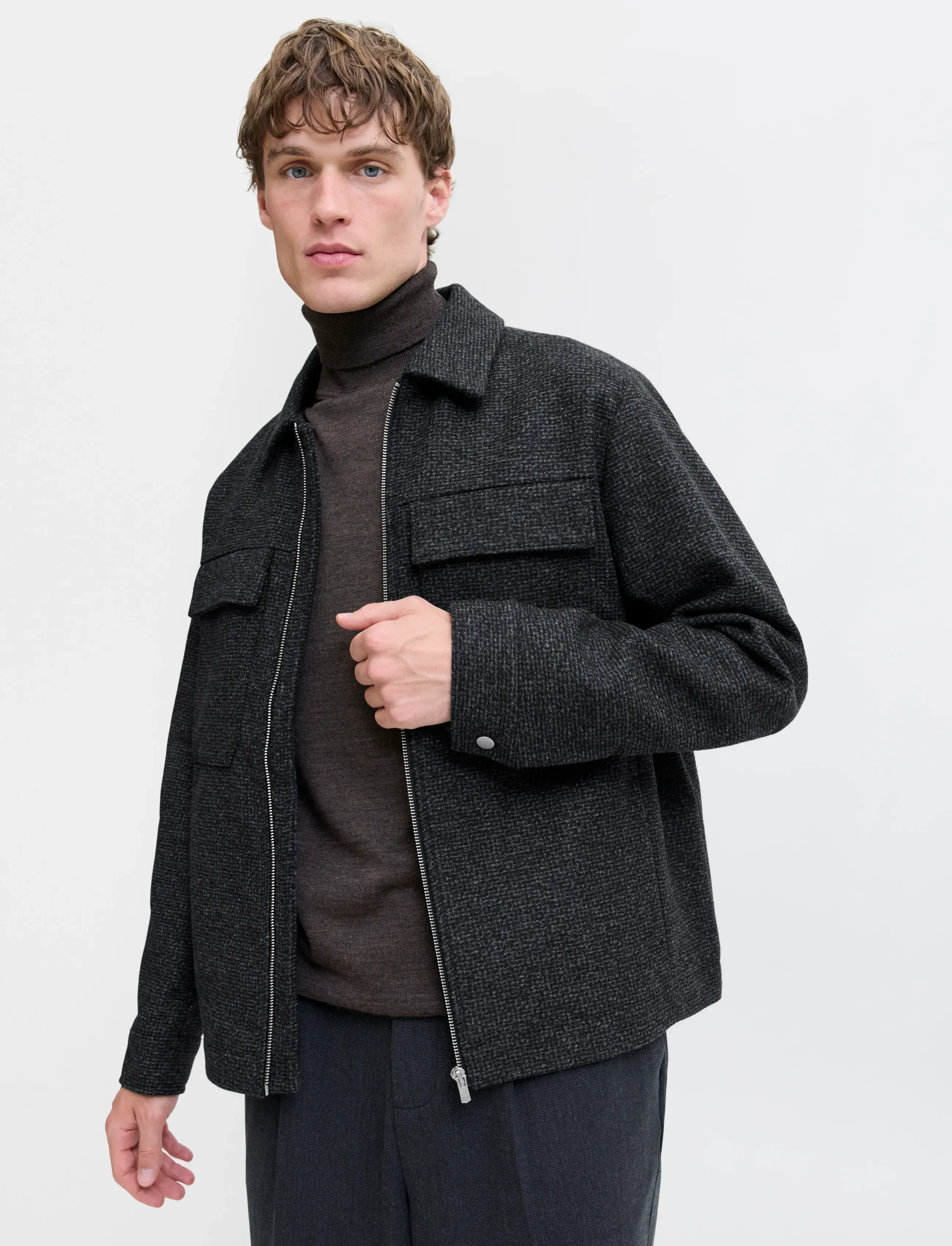 Jprccrussel Wool Blend Jacket Sn 6