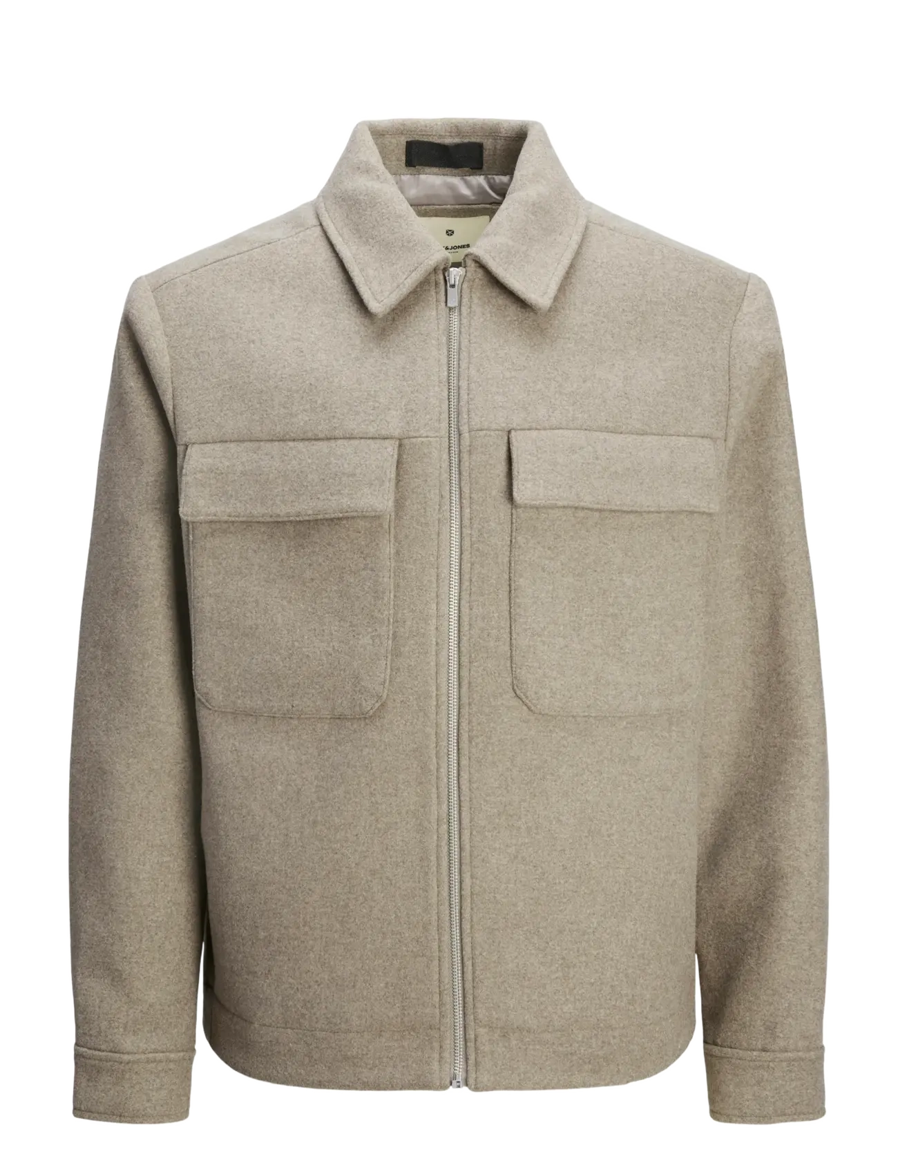 JACK & JONES Jprccrussel Wolle Blend Jacke Sn Beige - M - Herren