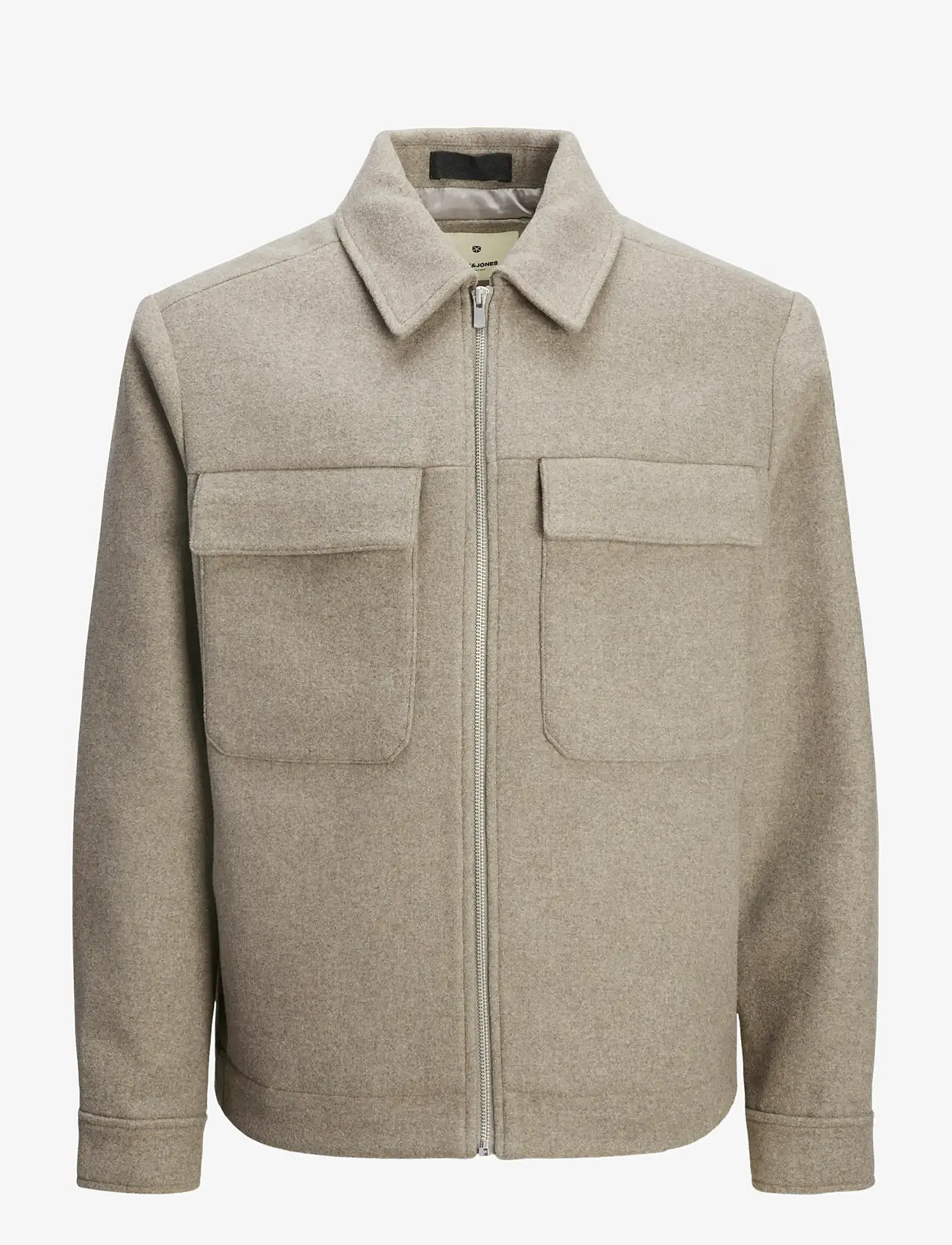 Jack & Jones - JPRCCRUSSEL WOOL BLEND JACKET SN - herbstjacken - greige - 0