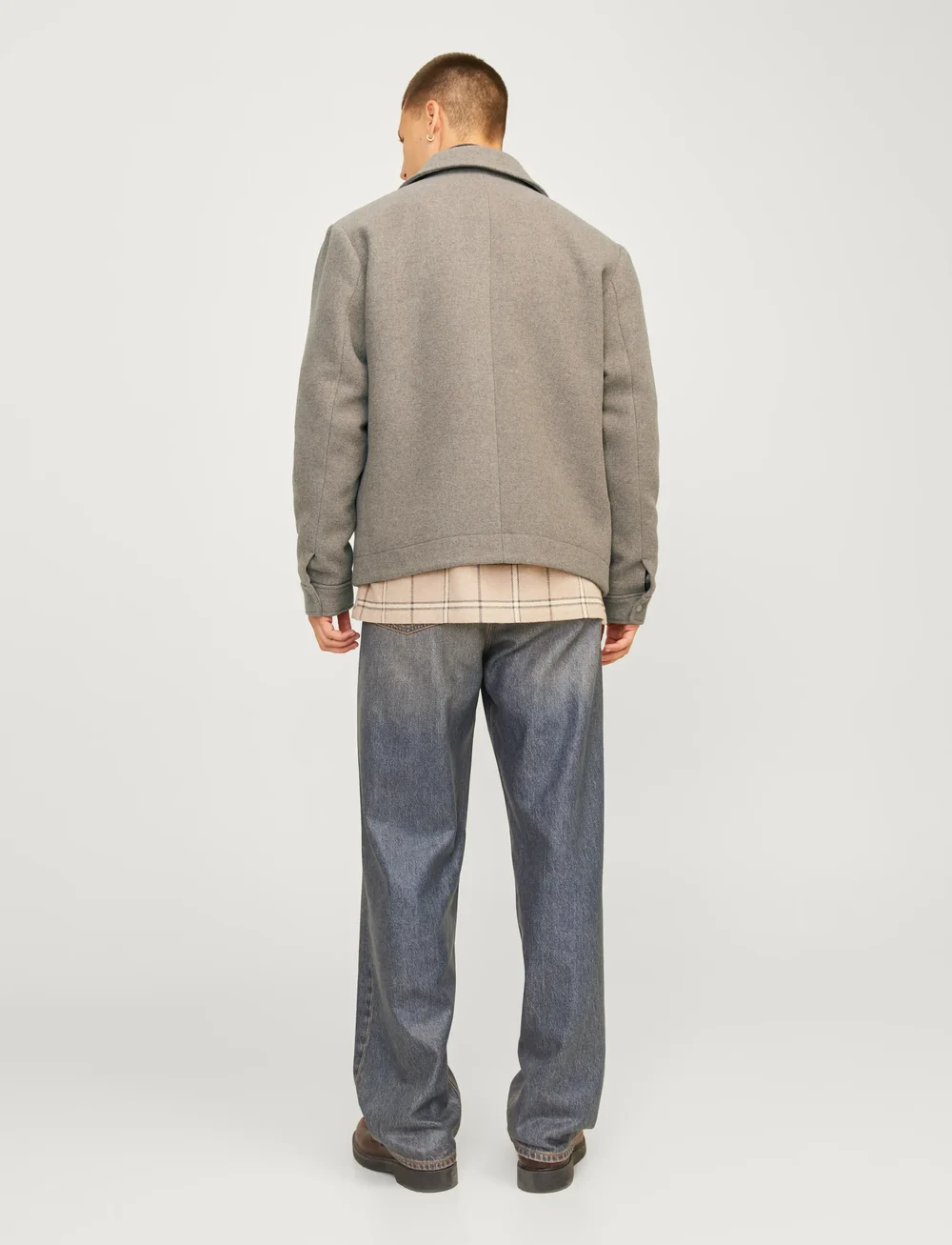 Jack & Jones - JPRCCRUSSEL WOOL BLEND JACKET SN - winter jackets - greige - 2