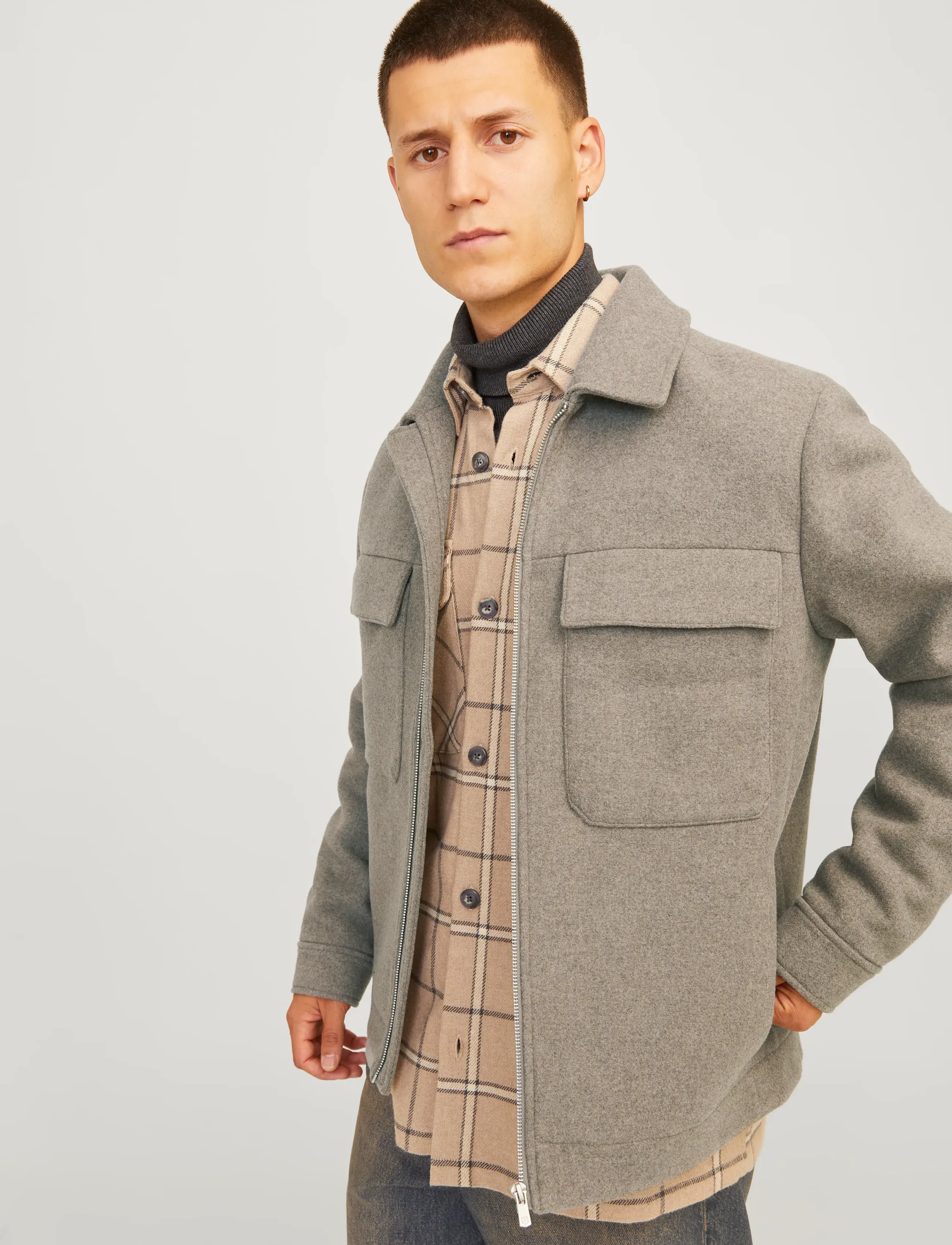 Jprccrussel Wool Blend Jacket Sn 4