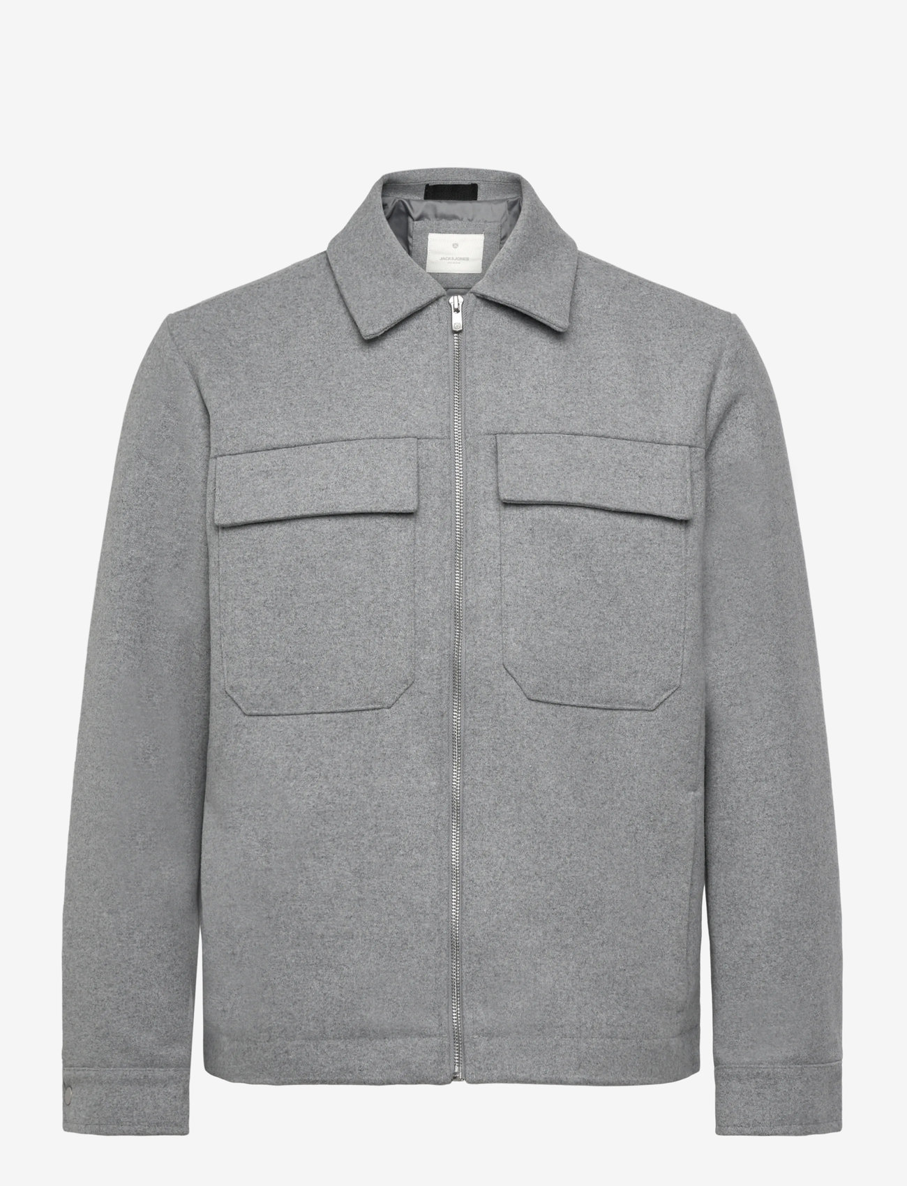 Jack & Jones - JPRCCRUSSEL WOOL BLEND JACKET SN - efterårsjakker - light grey melange - 0