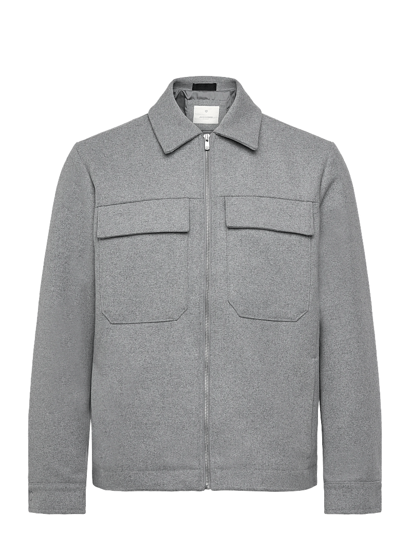 Jack & Jones - JPRCCRUSSEL WOOL BLEND JACKET SN - jacken - light grey melange - 0