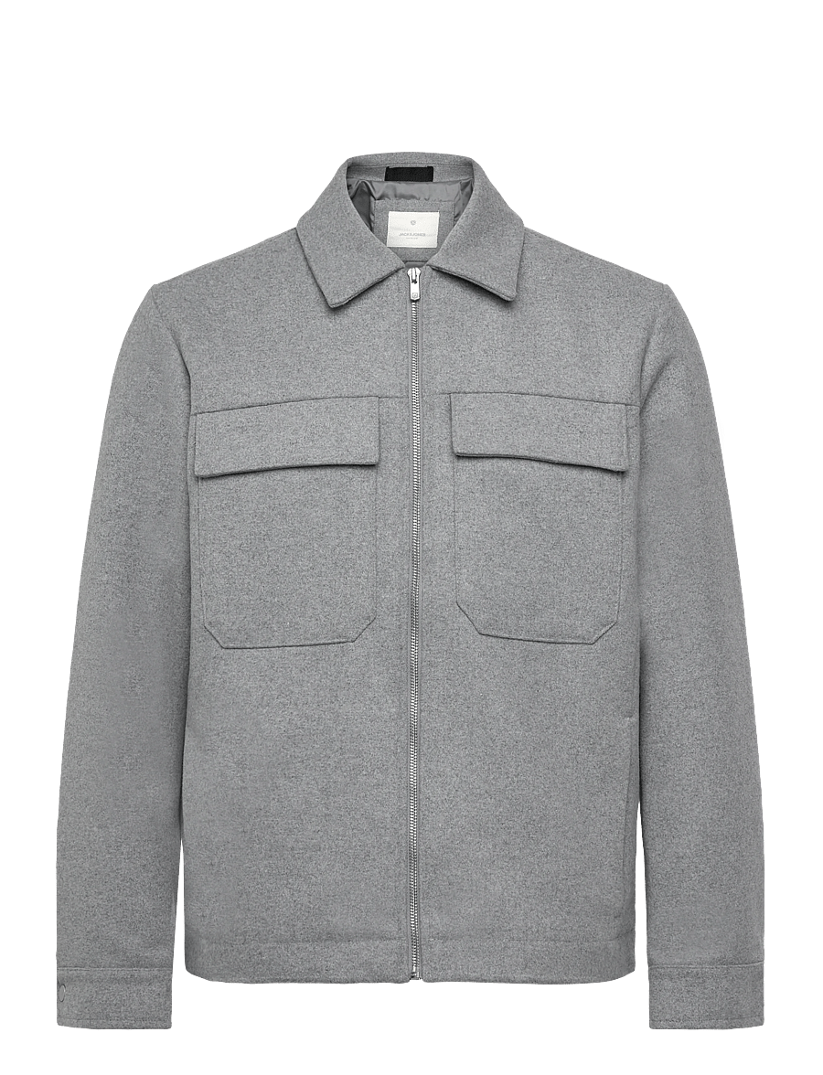 Jack & Jones - JPRCCRUSSEL WOOL BLEND JACKET SN - jacken - light grey melange - 0