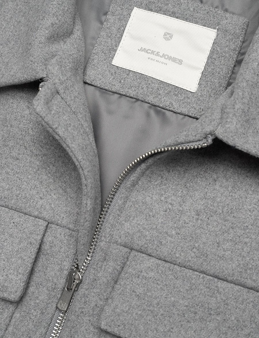 Jack & Jones - JPRCCRUSSEL WOOL BLEND JACKET SN - jacken - light grey melange - 2