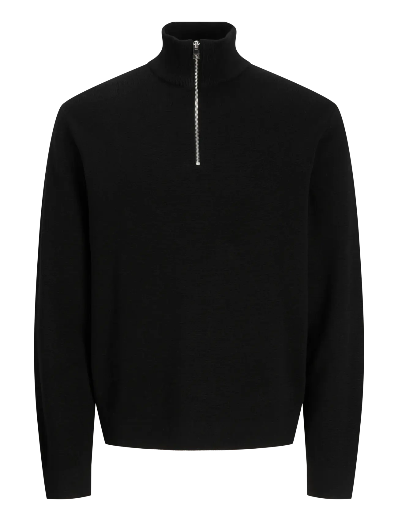 Jack & Jones - JPRBLAMILANO STITCH KNIT HALF ZIP SN - halfzip strik - black - 1