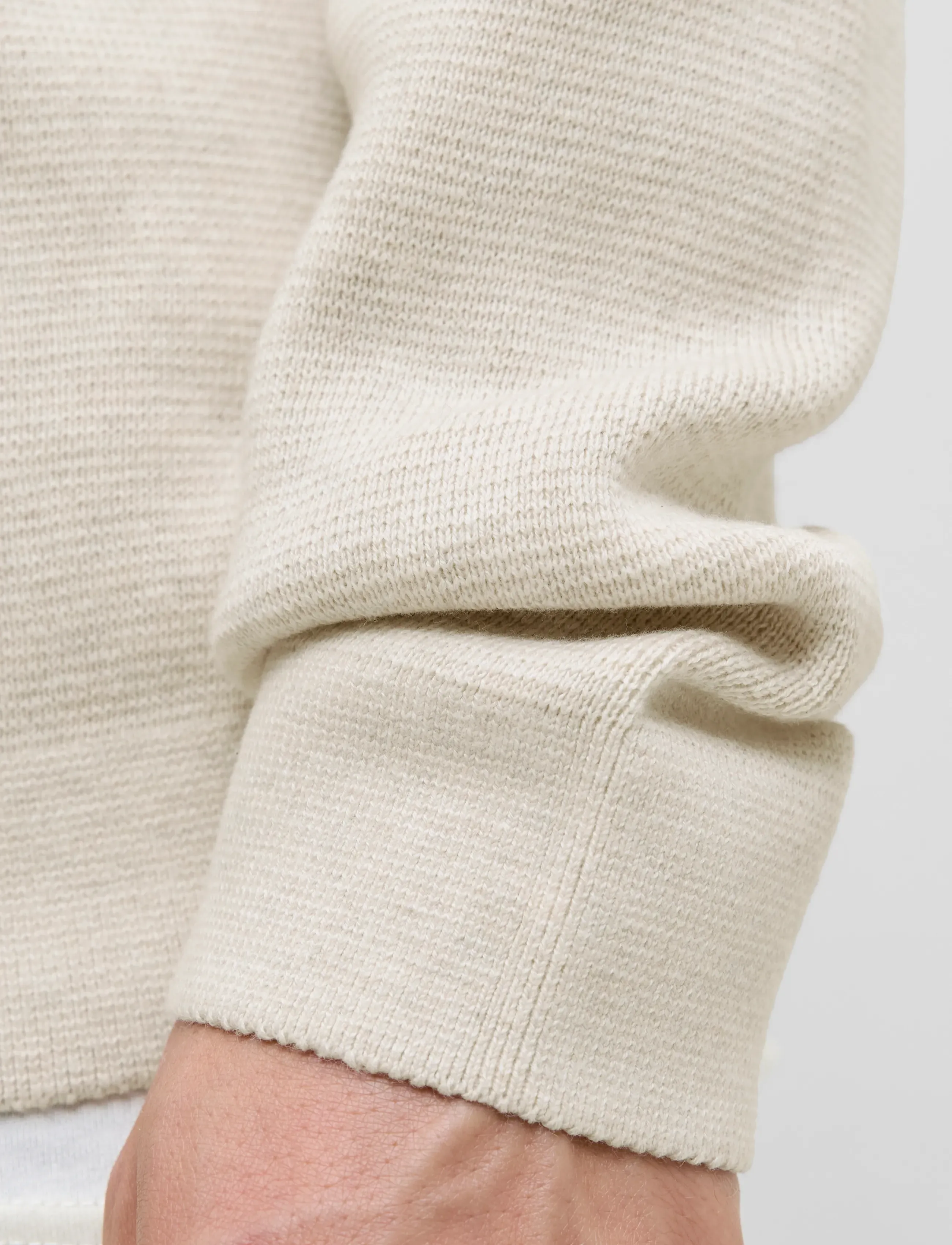 Jack & Jones - JPRBLAMILANO STITCH KNIT HALF ZIP SN - pullover mit halbem reißverschluss - cloud dancer - 4