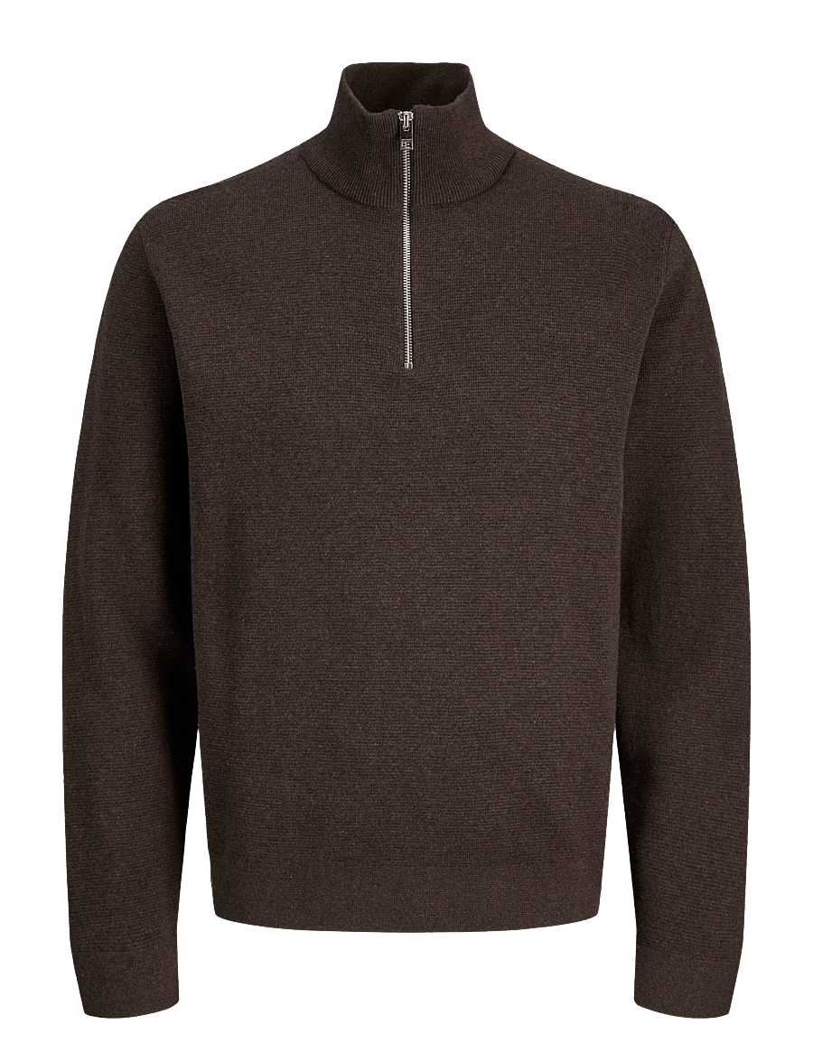 Jack & Jones - JPRBLAMILANO STITCH KNIT HALF ZIP SN - pullover mit halbem reißverschluss - delicioso - 1