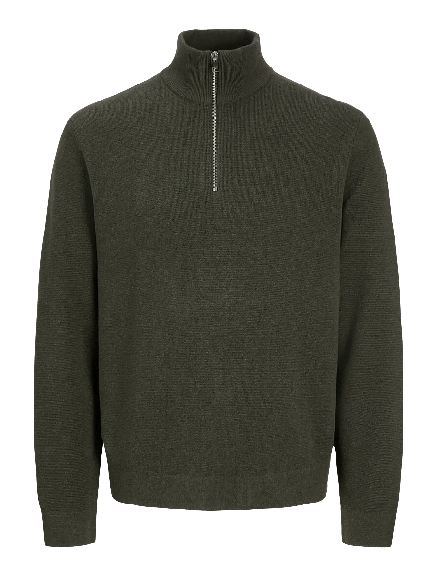 Jack & Jones - JPRBLAMILANO STITCH KNIT HALF ZIP SN - pullover mit halbem reißverschluss - rosin - 0
