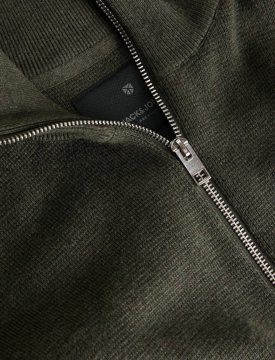 Jack & Jones - JPRBLAMILANO STITCH KNIT HALF ZIP SN - pullover mit halbem reißverschluss - rosin - 3