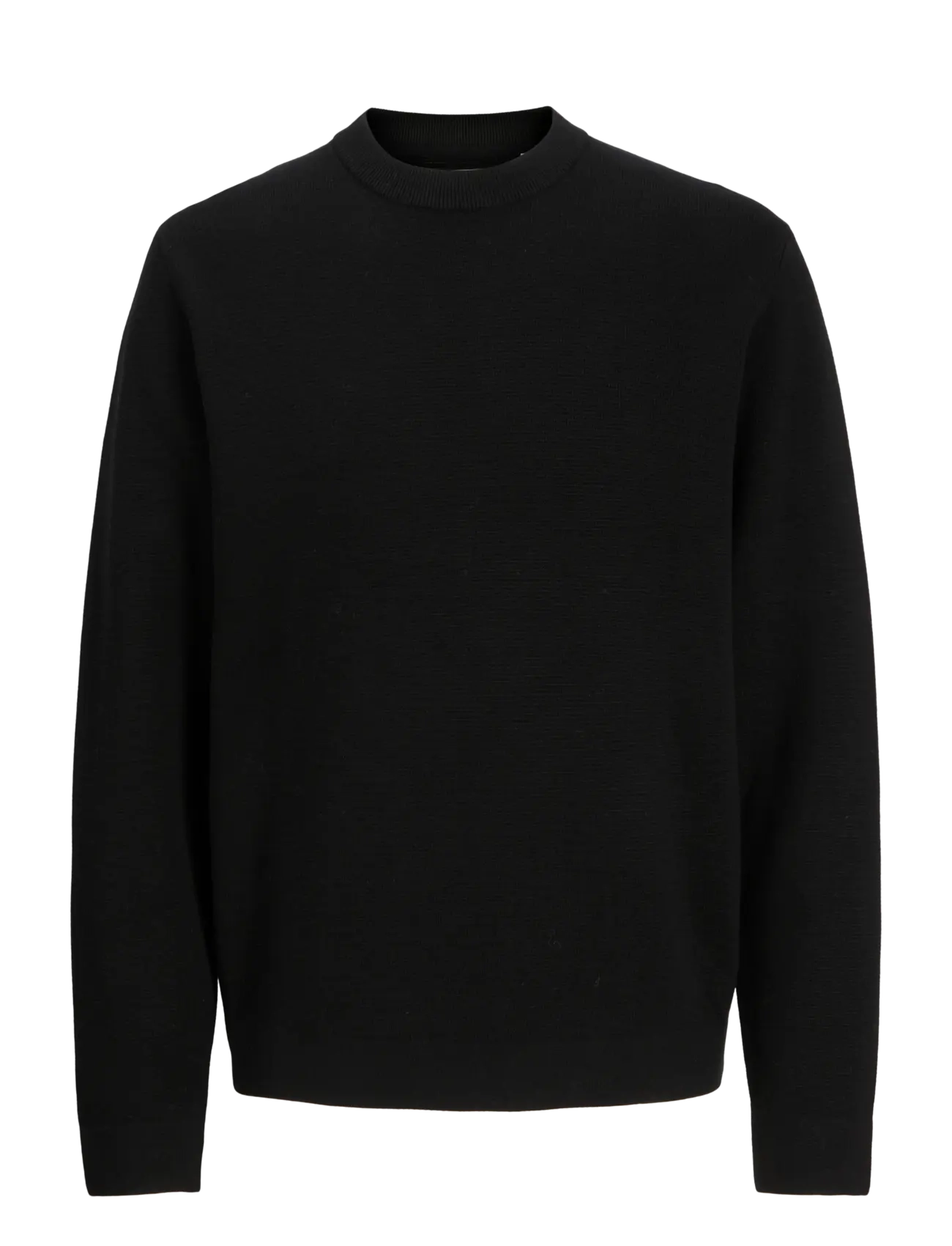 Jack & Jones JPRBLAMILANO STITCH KNIT CREW NECK SN - Rundhals - BLACK / black