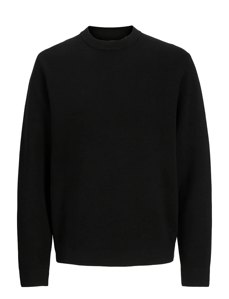 Jack & Jones - JPRBLAMILANO STITCH KNIT CREW NECK SN - rundhalsad - black - 1