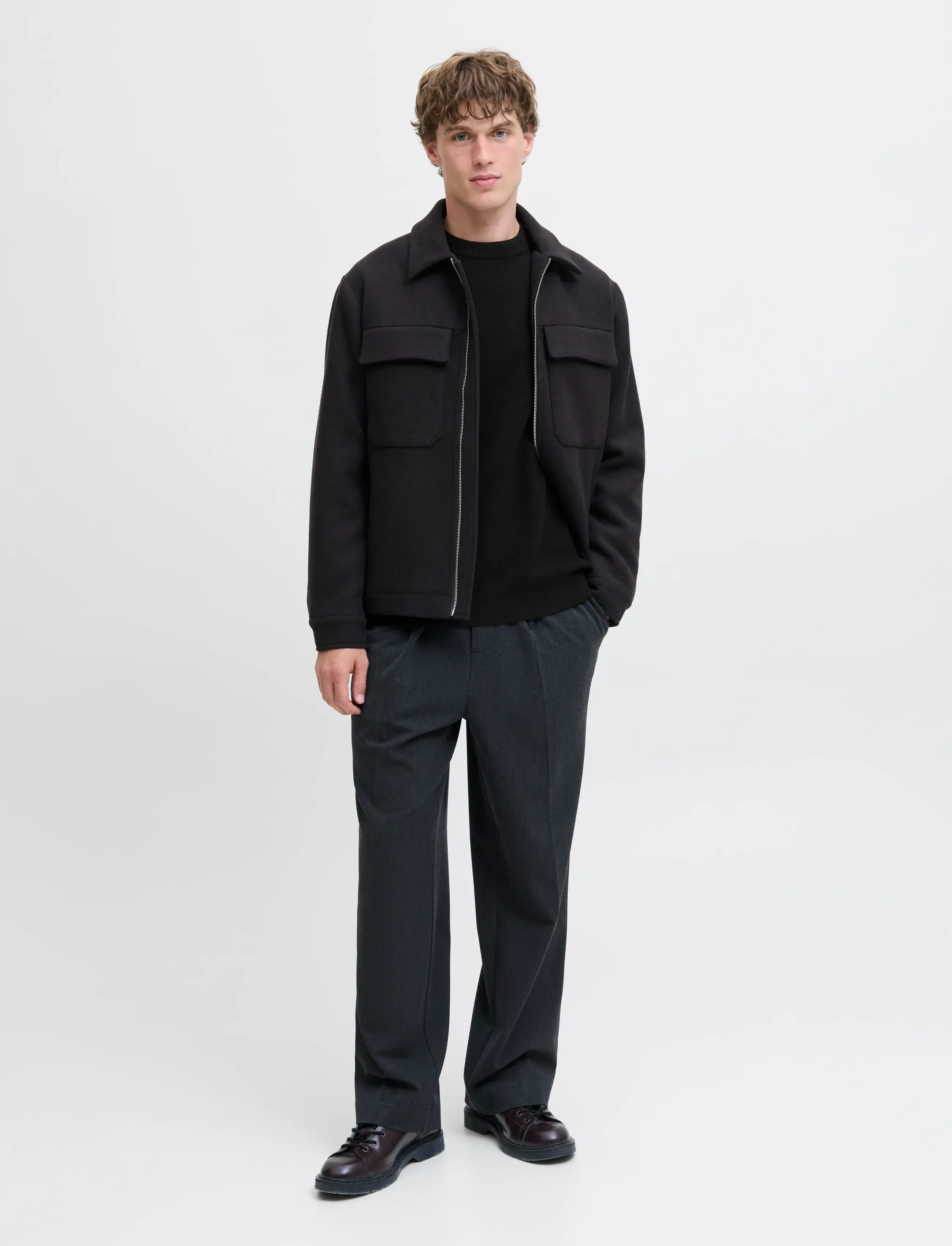 Jack & Jones - JPRBLAMILANO STITCH KNIT CREW NECK SN - rundhals - black - 3