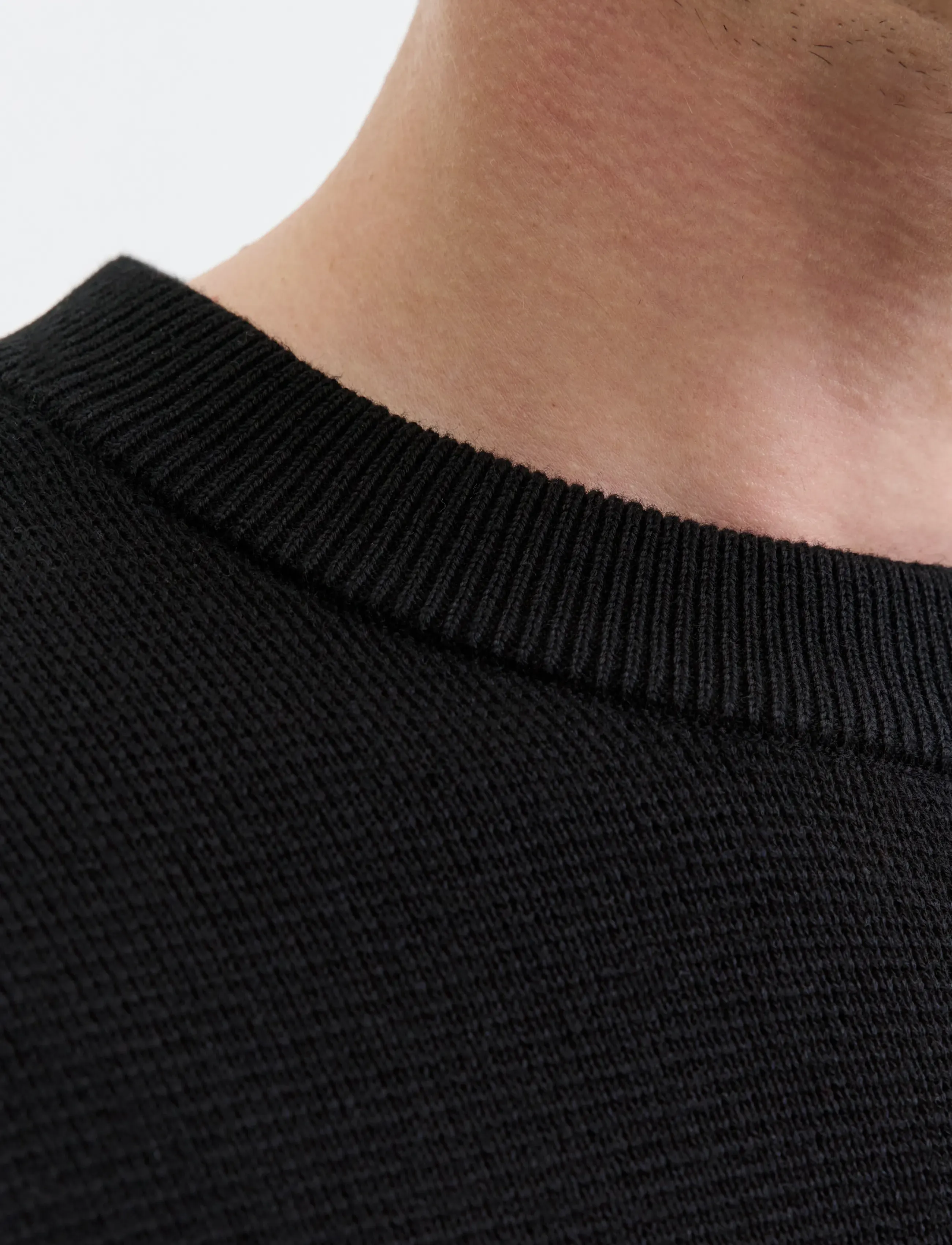 Jack & Jones - JPRBLAMILANO STITCH KNIT CREW NECK SN - rundhals - black - 4