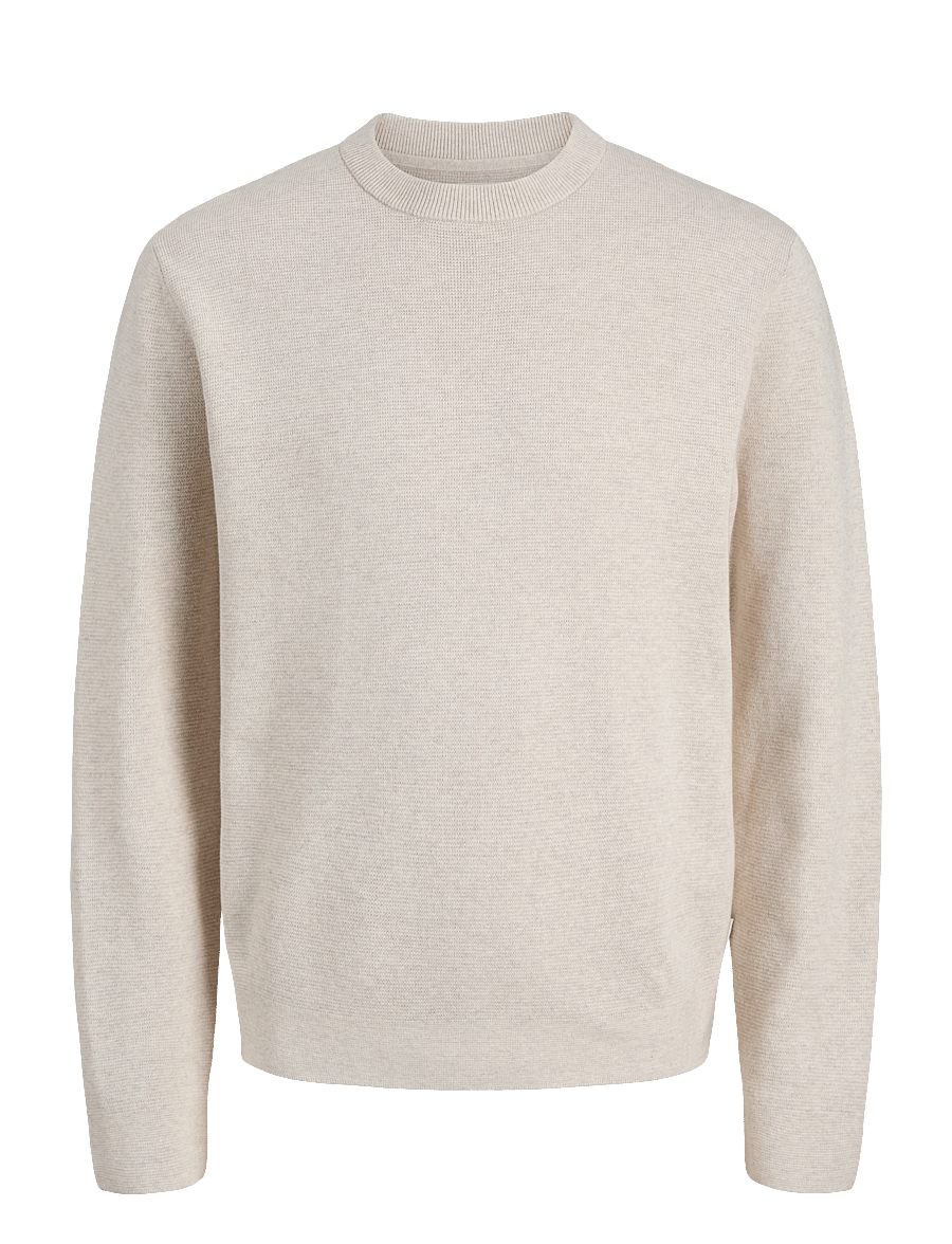 Jack & Jones - JPRBLAMILANO STITCH KNIT CREW NECK SN - rundhalsad - cloud dancer - 1