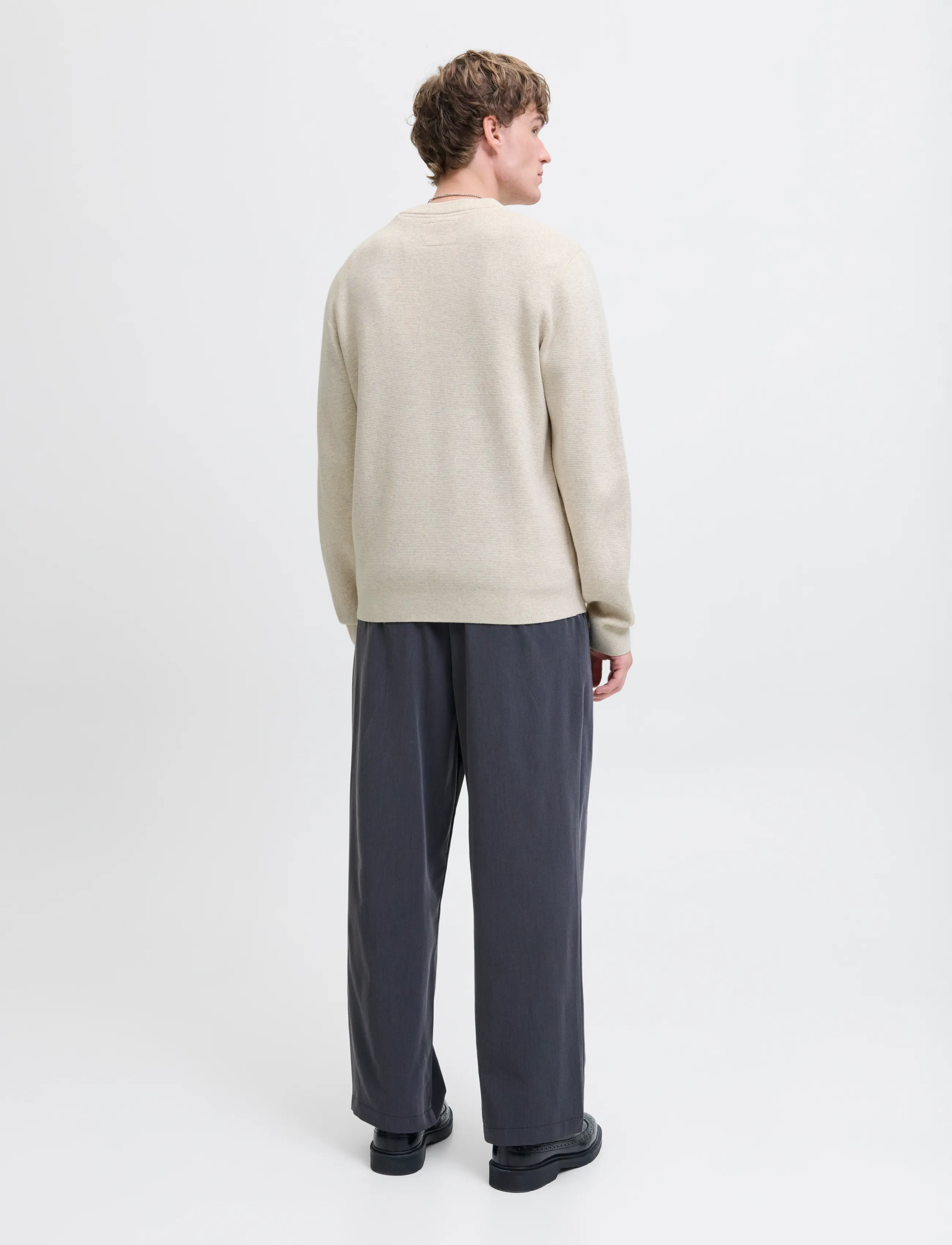 Jack & Jones - JPRBLAMILANO STITCH KNIT CREW NECK SN - rundhals - cloud dancer - 2