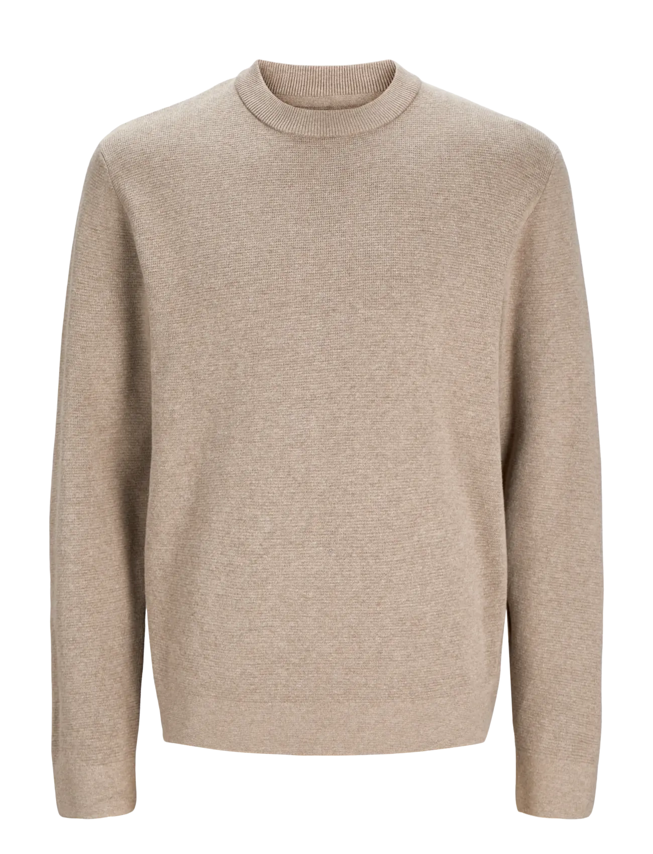 Jack & Jones JPRBLAMILANO STITCH KNIT CREW NECK SN - Rundhals - GREIGE / beige