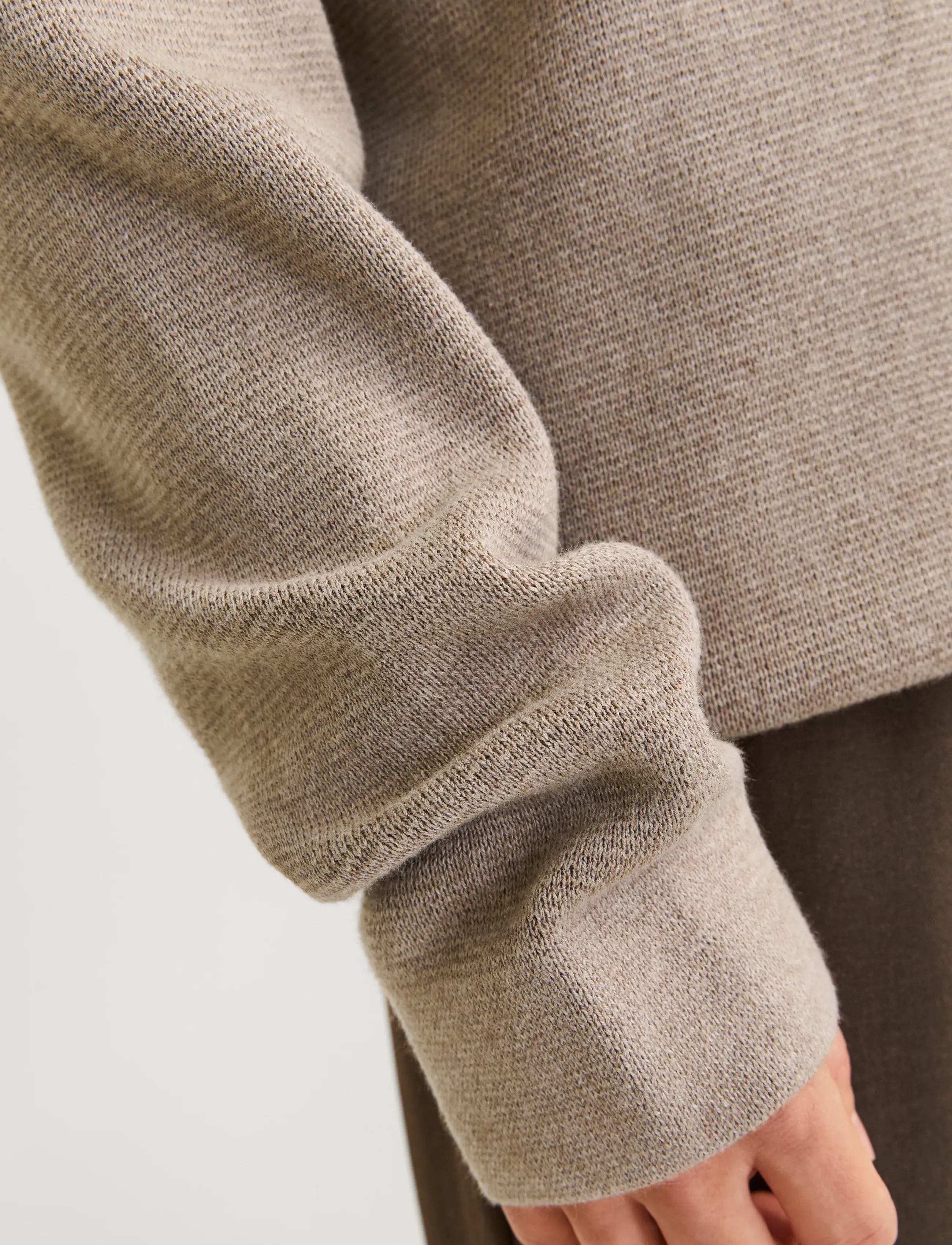Jack & Jones - JPRBLAMILANO STITCH KNIT CREW NECK SN - rundhals - greige - 4