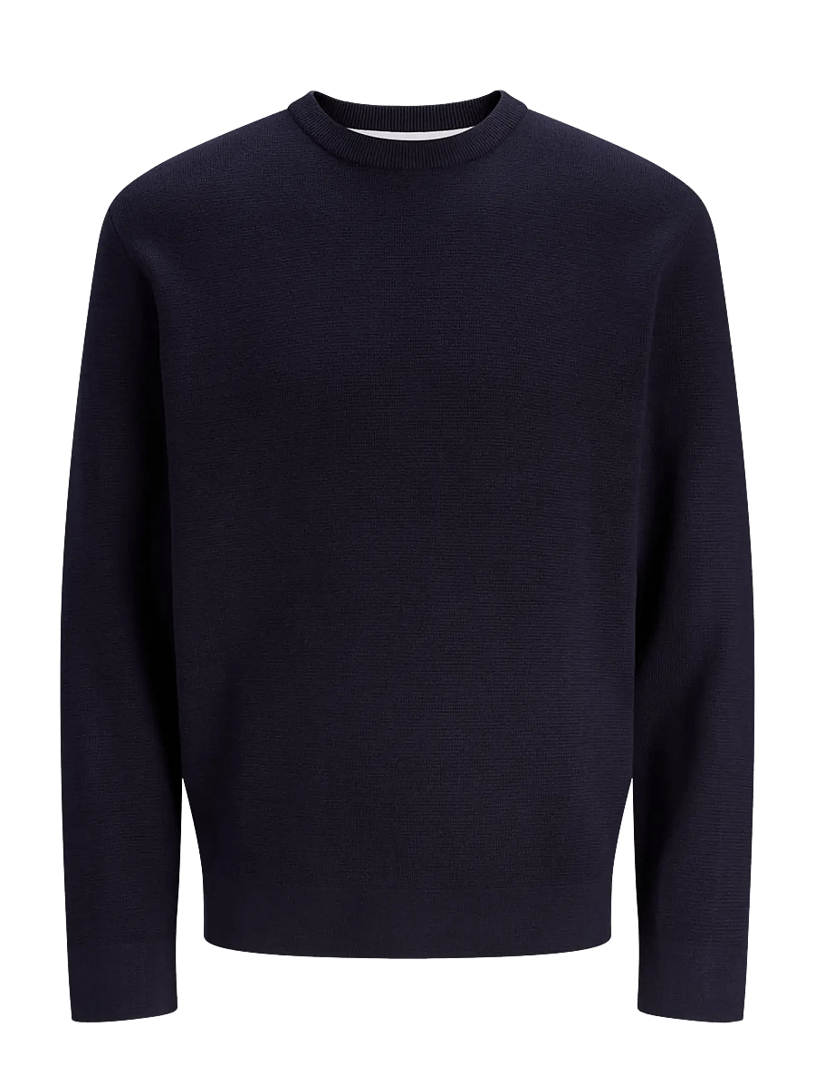 Jack & Jones - JPRMILANO STITCH KNIT CREW NECK SN - round necks - night sky - 1
