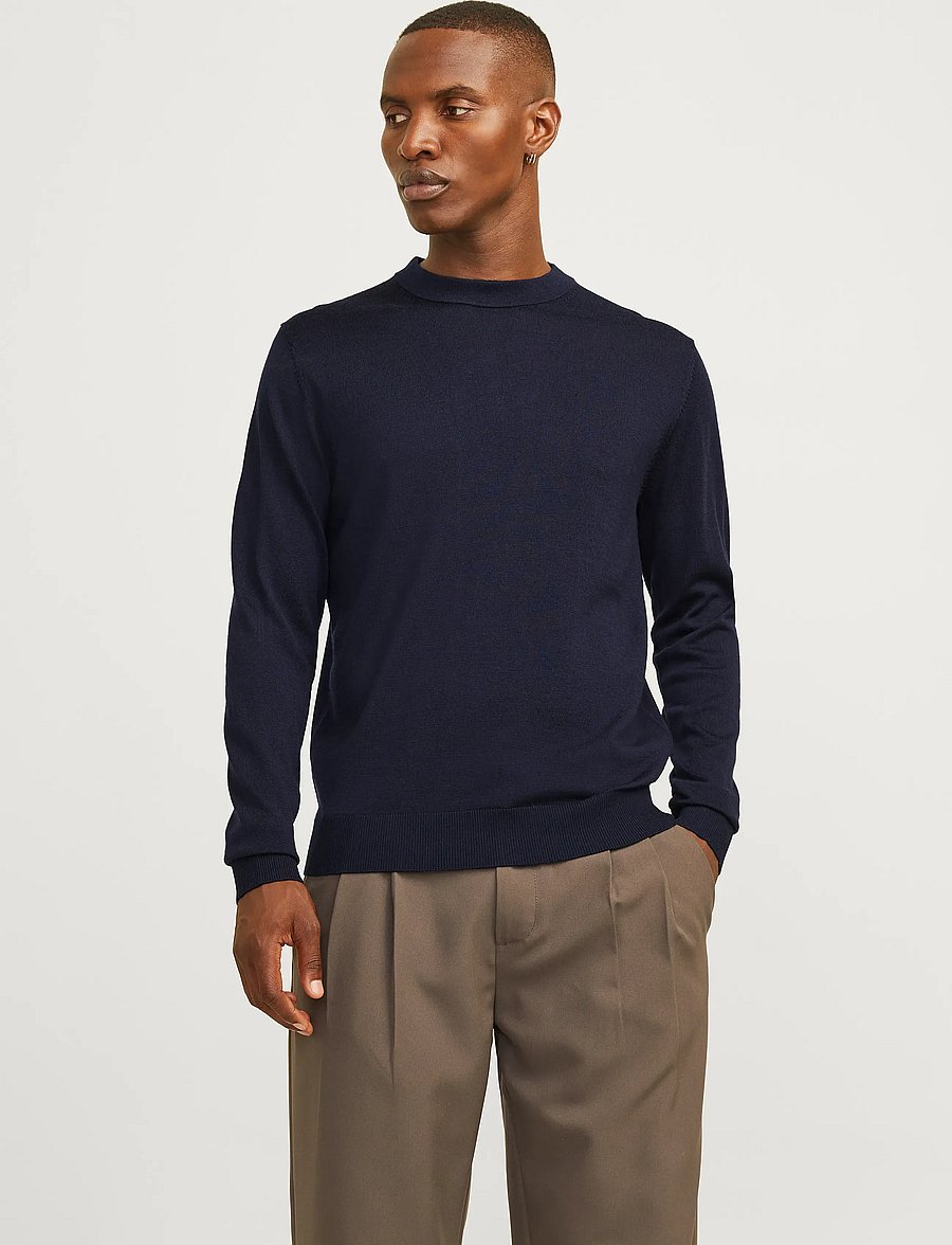 Jack & Jones - JPRBLAMILANO STITCH KNIT CREW NECK SN - rundhalsad - night sky - 0