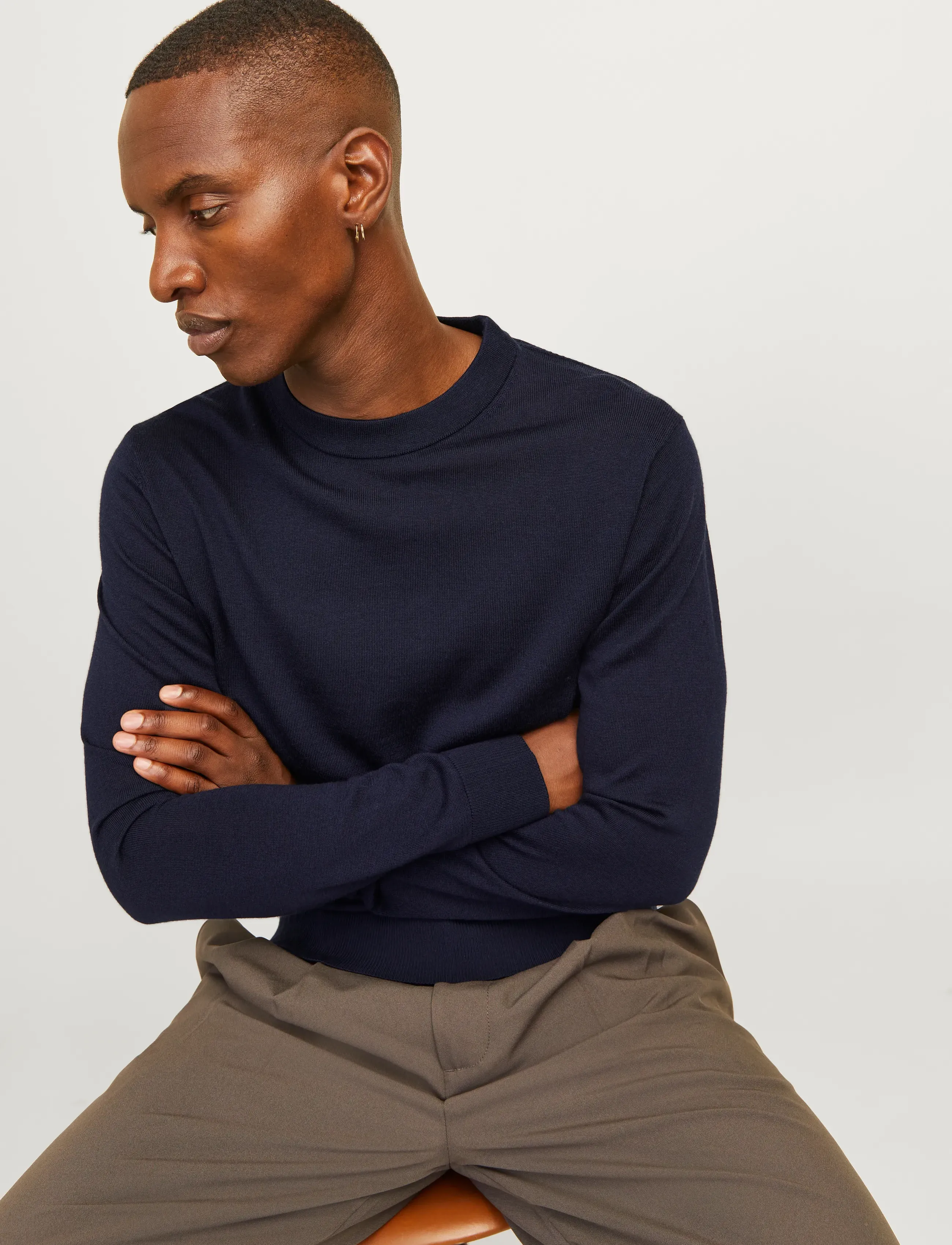Jack & Jones - JPRBLAMILANO STITCH KNIT CREW NECK SN - rundhals - night sky - 5