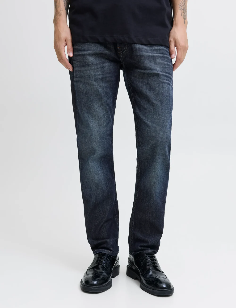 Jack & Jones - JJIMIKE JJORIGINAL JJ 156 NOOS - laisvo kirpimo džinsai - blue denim - 0