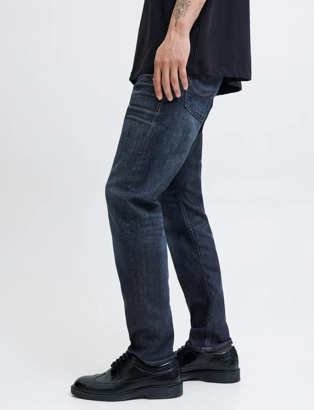 Jack & Jones - JJIMIKE JJORIGINAL JJ 156 NOOS - laisvo kirpimo džinsai - blue denim - 4