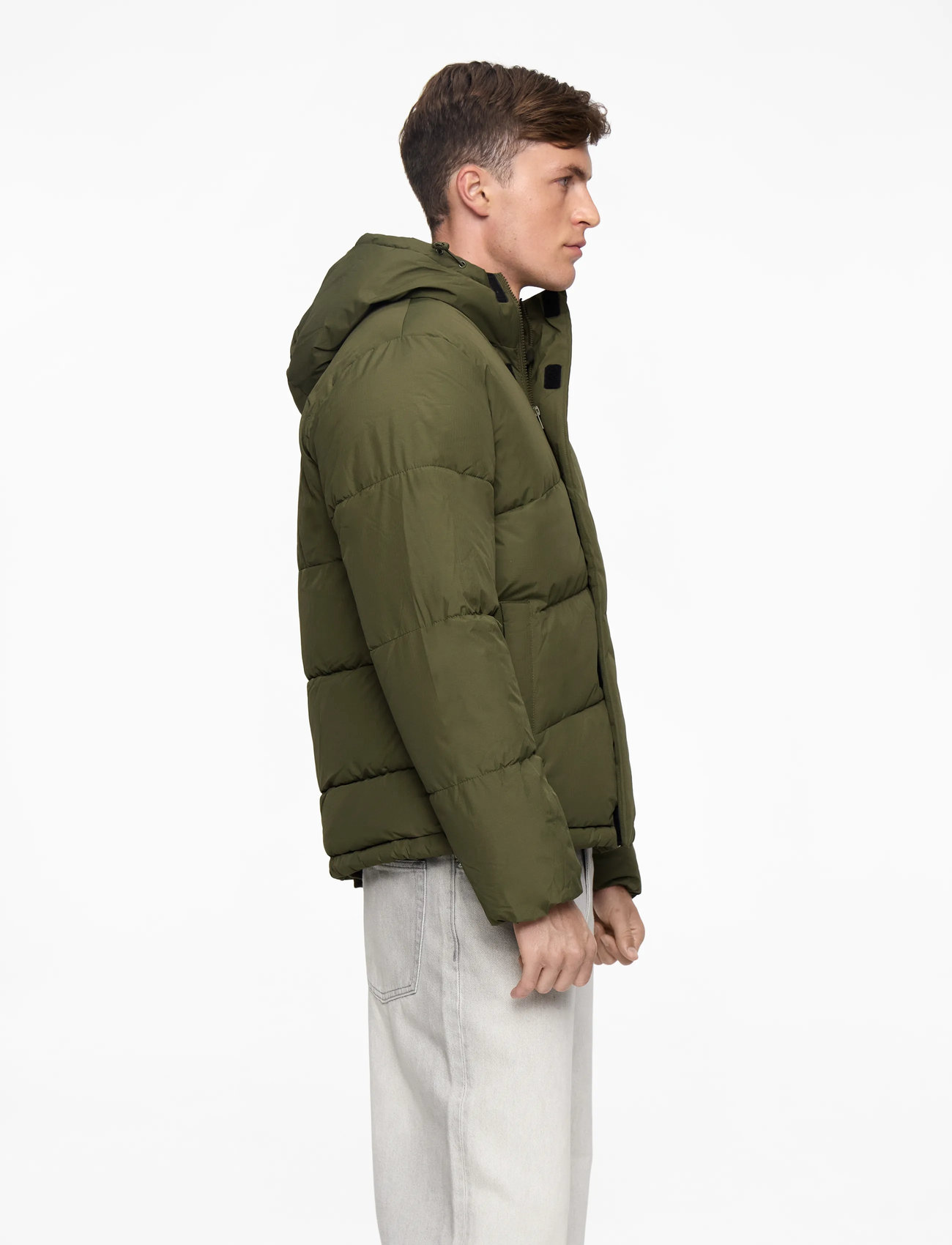 Jack & Jones - JJWORLD PUFFER JACKET - vinterjackor - olive night - 3