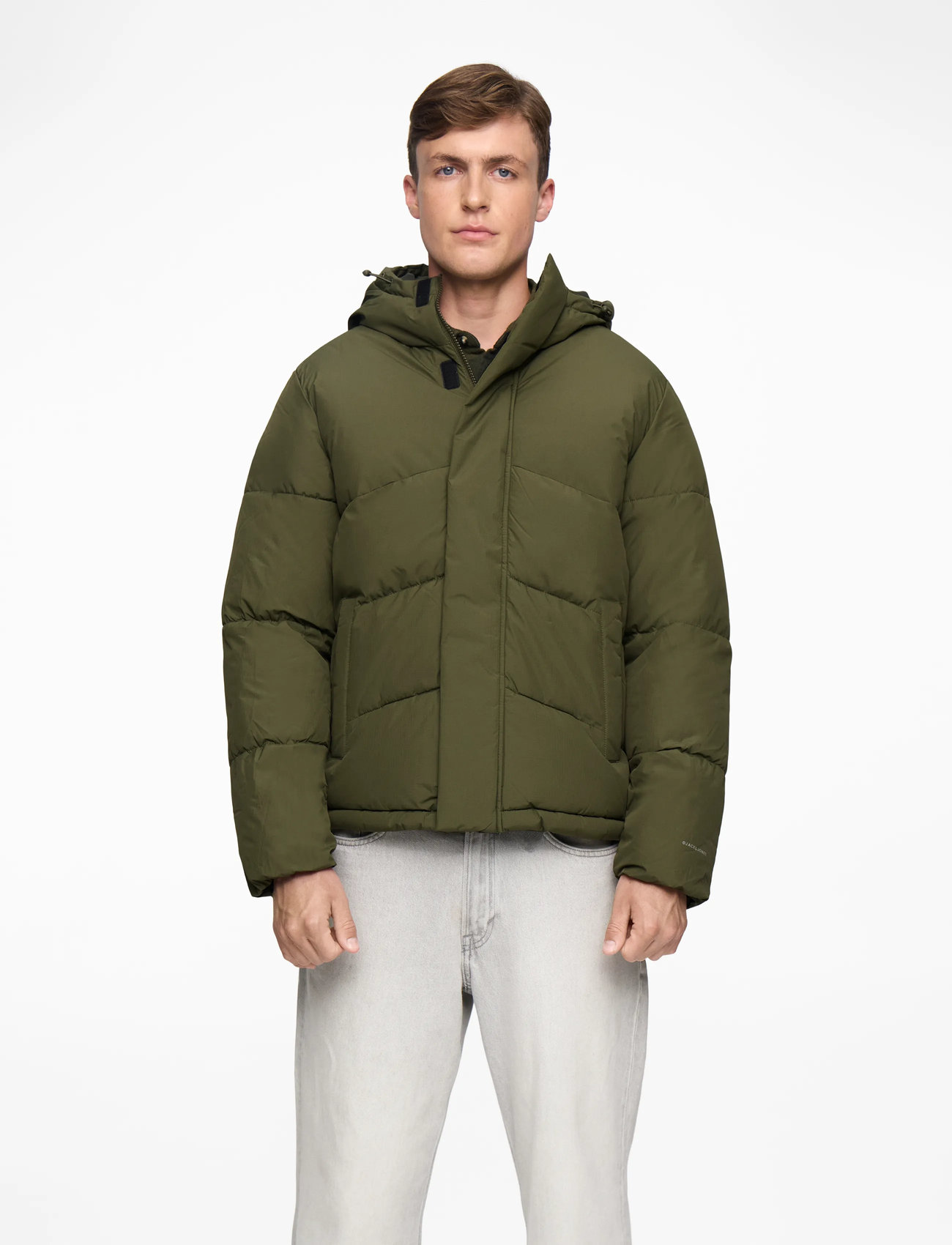 Jack & Jones - JJWORLD PUFFER JACKET - vinterjackor - olive night - 0