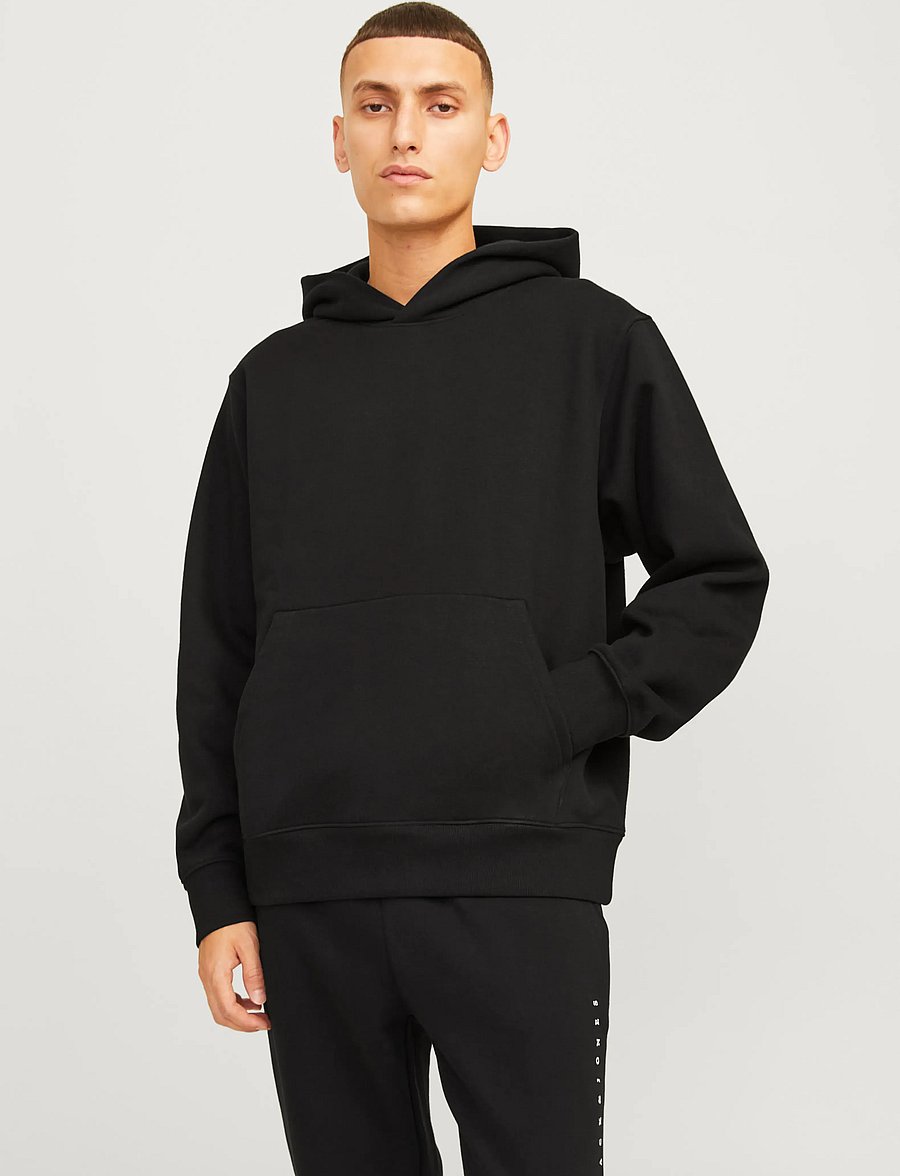 Jack & Jones - JJEURBAN EDGE SWEAT HOOD NOOS - kapuzenpullover - black - 0