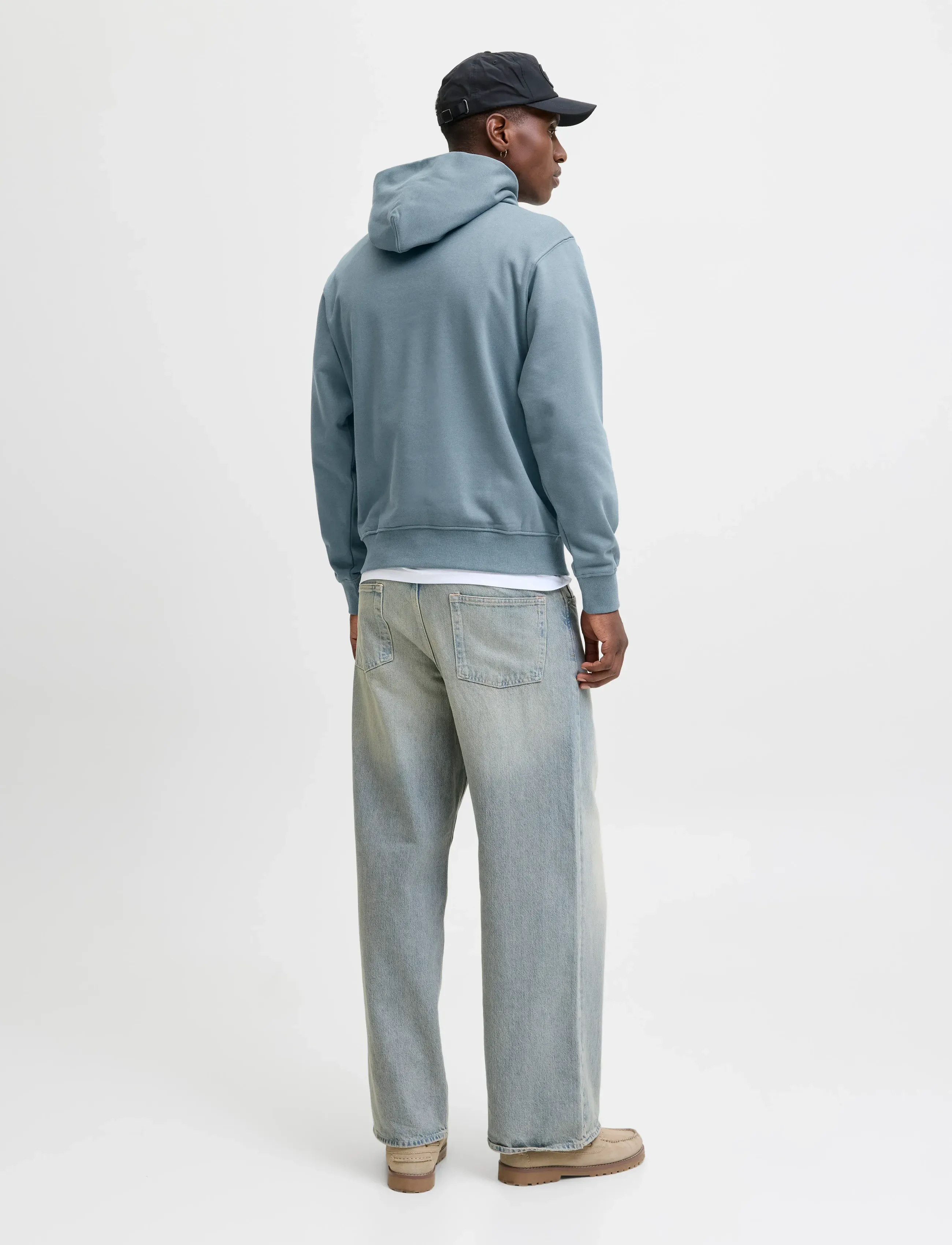 Jack & Jones - JJEURBAN EDGE SWEAT HOOD NOOS - hættetrøjer - stormy weather - 3