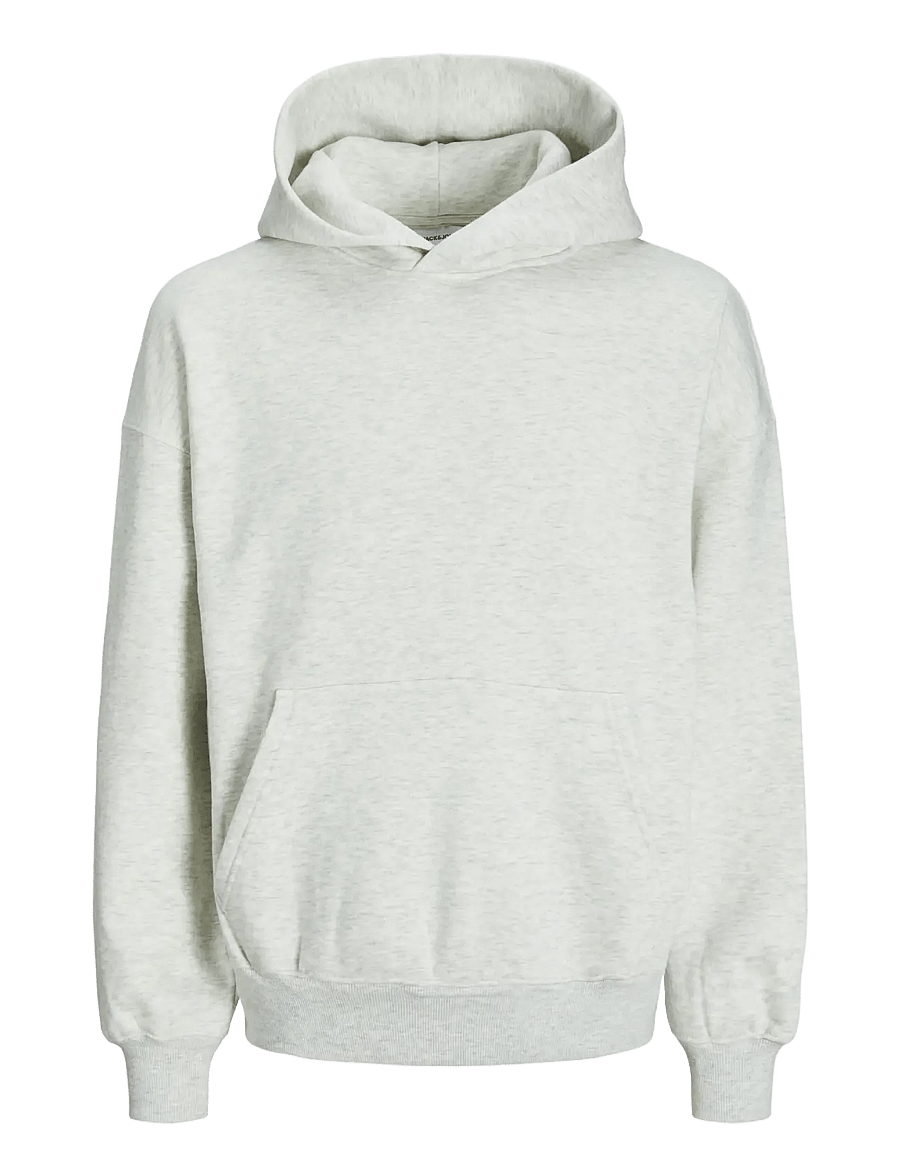 Jack & Jones - JJEURBAN EDGE SWEAT HOOD NOOS - kapuzenpullover - white melange - 1