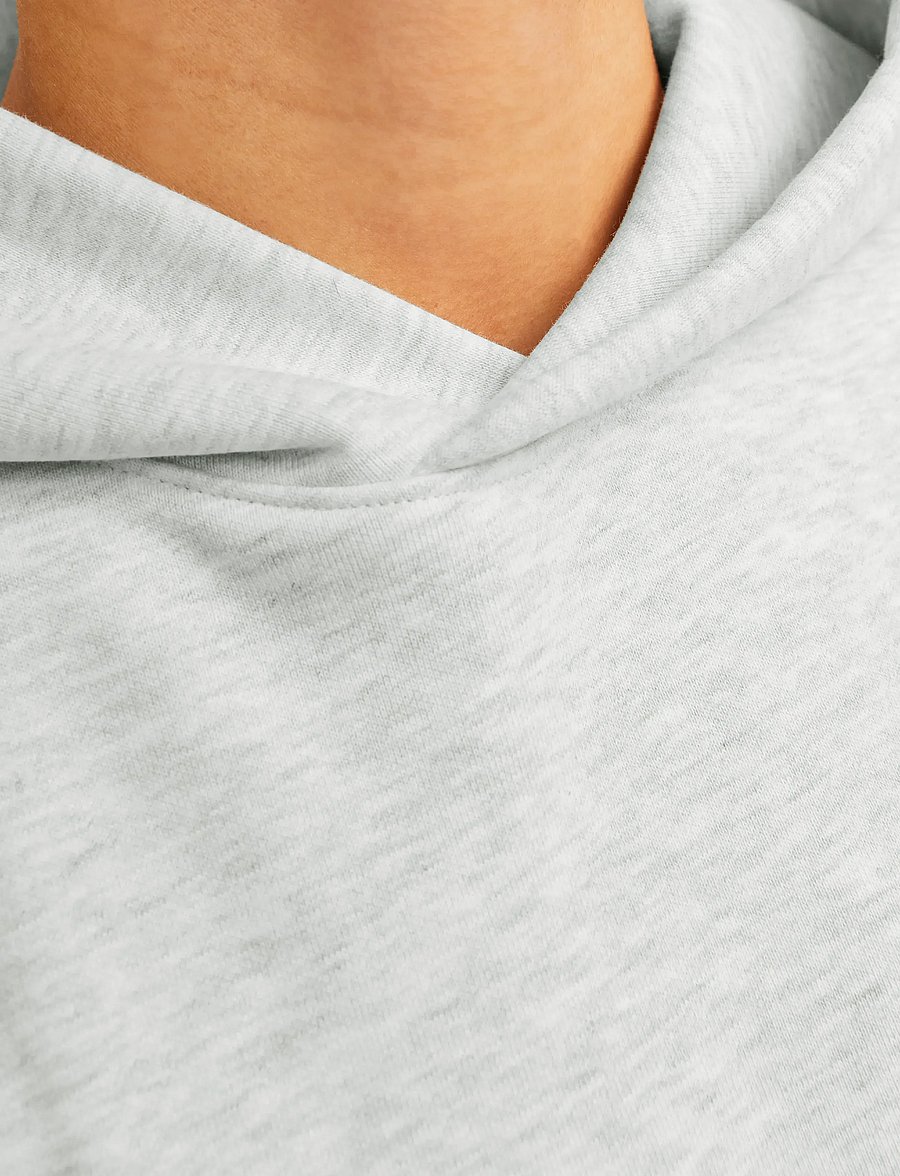 Jack & Jones - JJEURBAN EDGE SWEAT HOOD NOOS - kapuzenpullover - white melange - 4