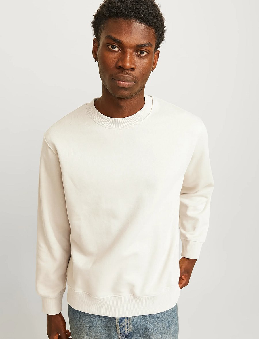 Jack & Jones - JJEURBAN EDGE SWEAT CREW NECK NOOS - kollektioner - moonbeam - 5