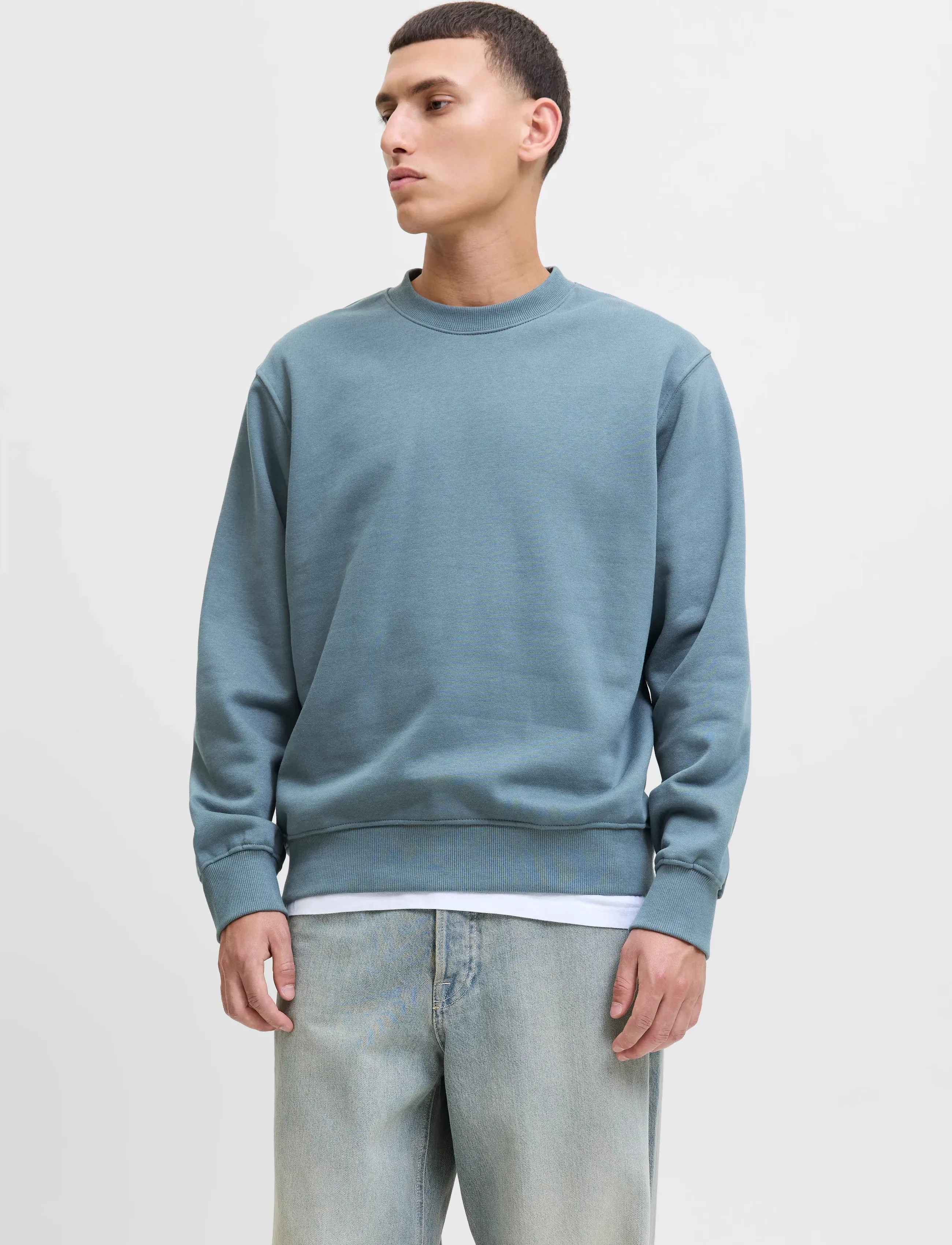 Jack & Jones Jjeurban Edge Sweat Crew Neck Noos, Mænd, Rundhals Sweatshirt, Blå, Str: M